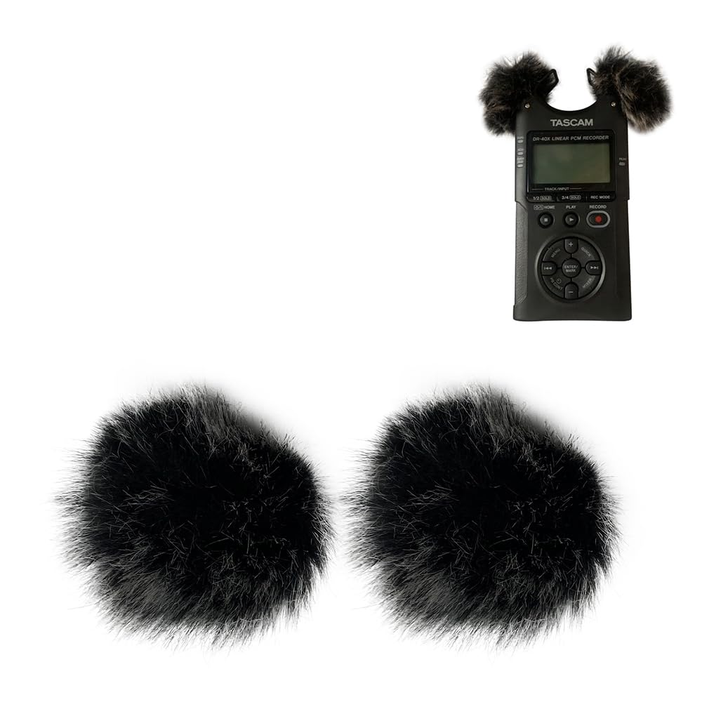 Vieryciy Deadcat Wind Muff For Dr40 Dr07 Headset Windscreen Mic Foam Covers For Dr40X Dr07X (Black And White)