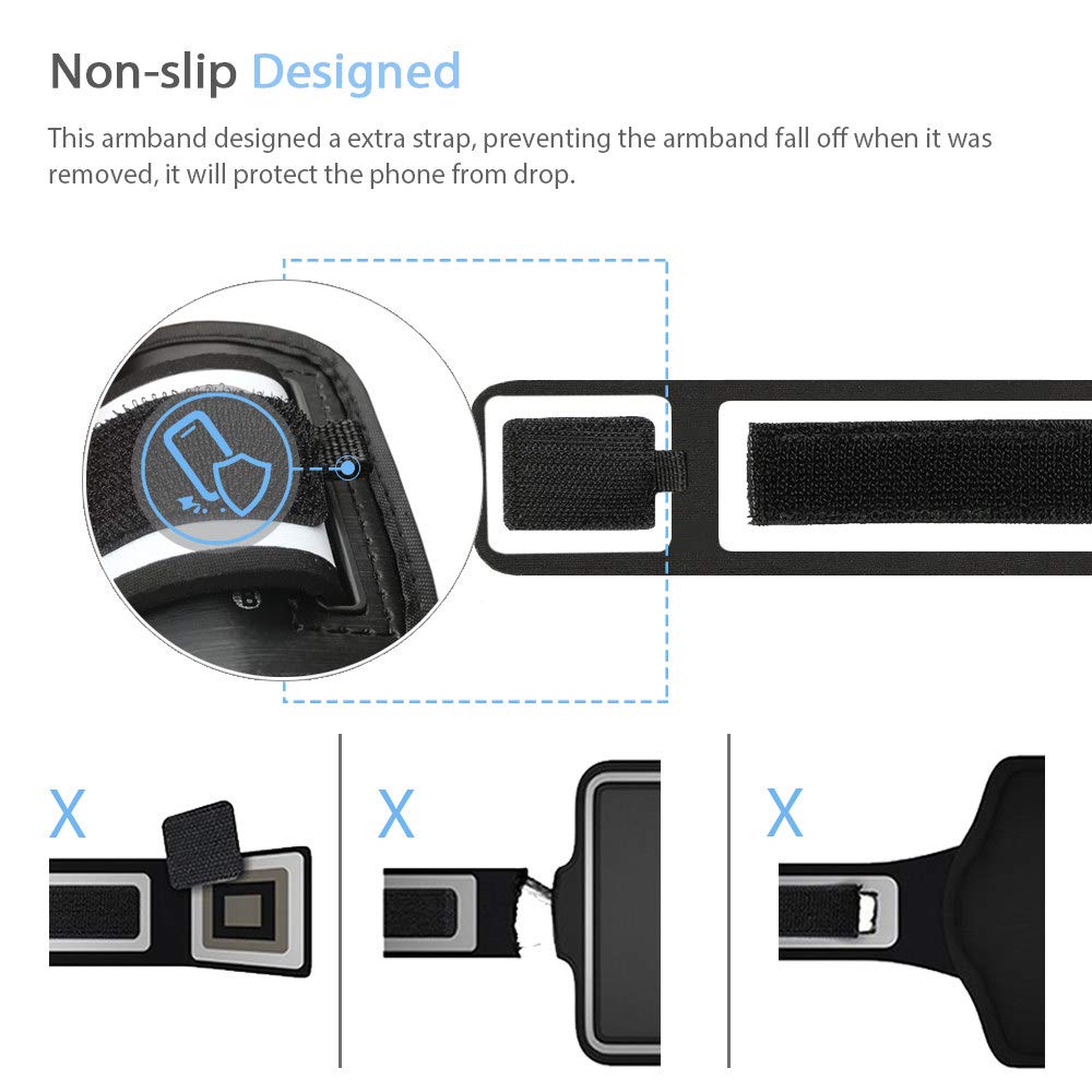 Galaxy S23 Ultra, S22 Ultra, S21 Ultra Armband, Jemache Gym Workouts Running Arm Band For Samsung Galaxy S20/S21/S22/S23 Ultra 5