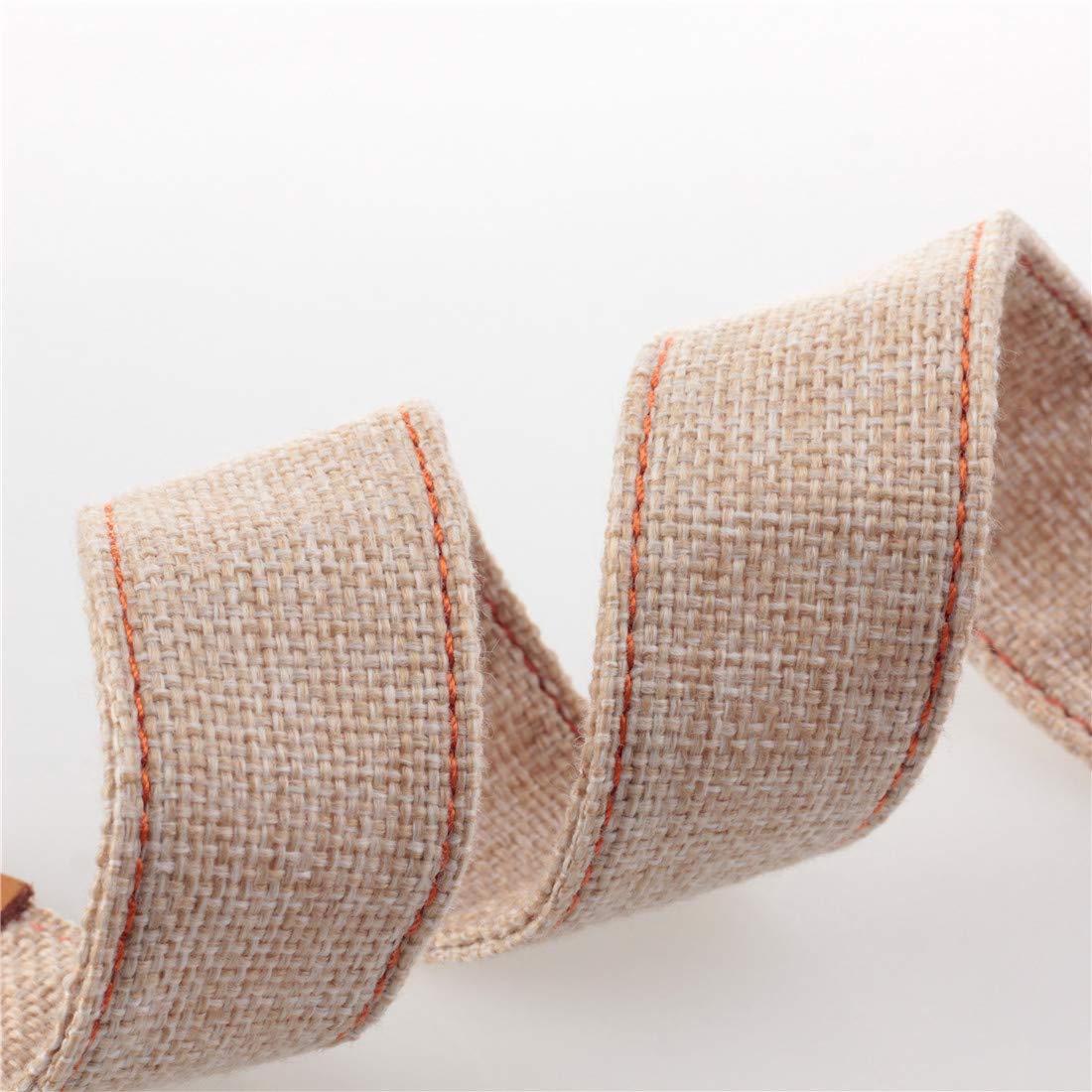 Longteam Simple Linen Leather Ukulele Strap Adjustable Length Durable Uke Straps With Nail, Rope, Picks (Beige)