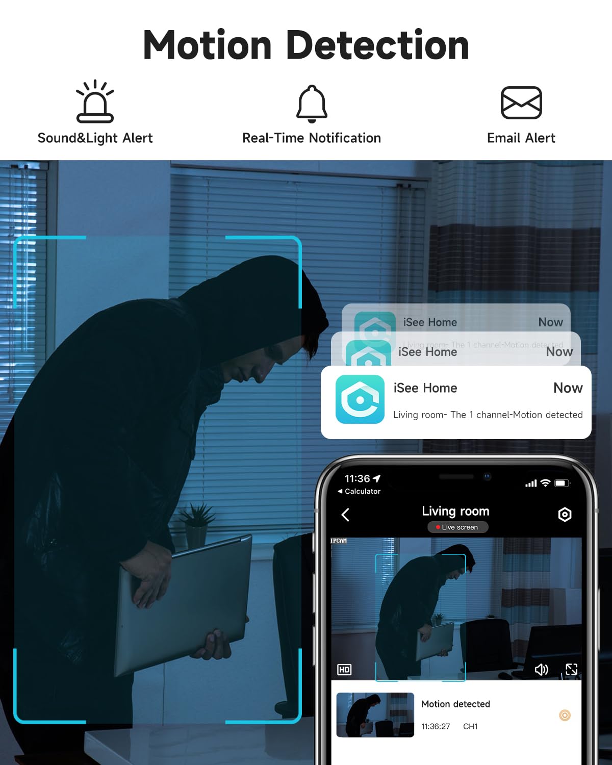Jaiotlink 2K 2.4G/5G Dual Band Security Camera Indoor, Plug In Cameras For Home Security, Baby/Pet Wifi Camera With Phone App, S