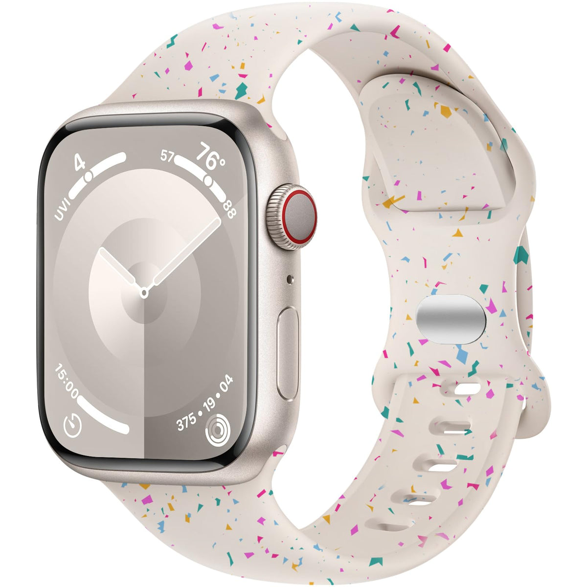 Daqin Compatible With Apple Watch Band 38Mm 40Mm 41Mm 42Mm 44Mm 45Mm 46Mm 49Mm Women Men, Soft Silicone Waterproof Strap For App