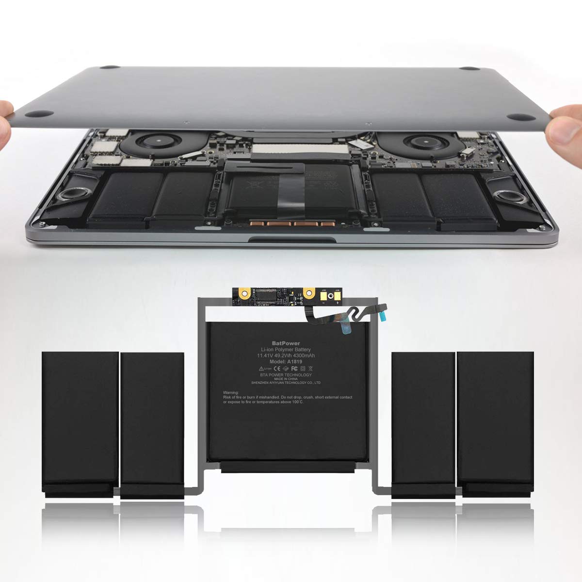 Batpower A1819 Replacement Laptop Battery For Apple Late 2016 Mid 2017 Macbook Pro 13 A1706 Emc 3071 Emc 3163 Battery Macbook Pr