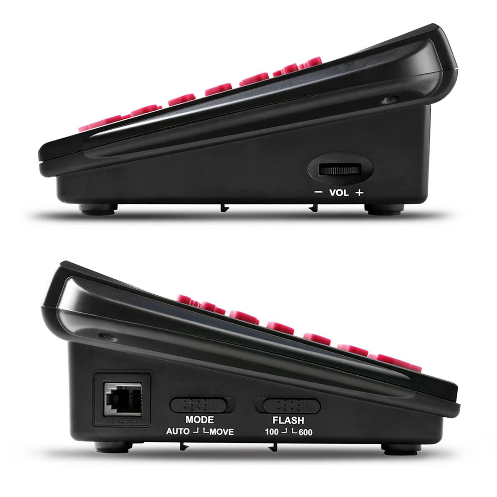 Agptek Upgraded Call Center Phone, Corded Telephone With Binaural Headset & Dialpad For House Call Center Office   Noise Cancell