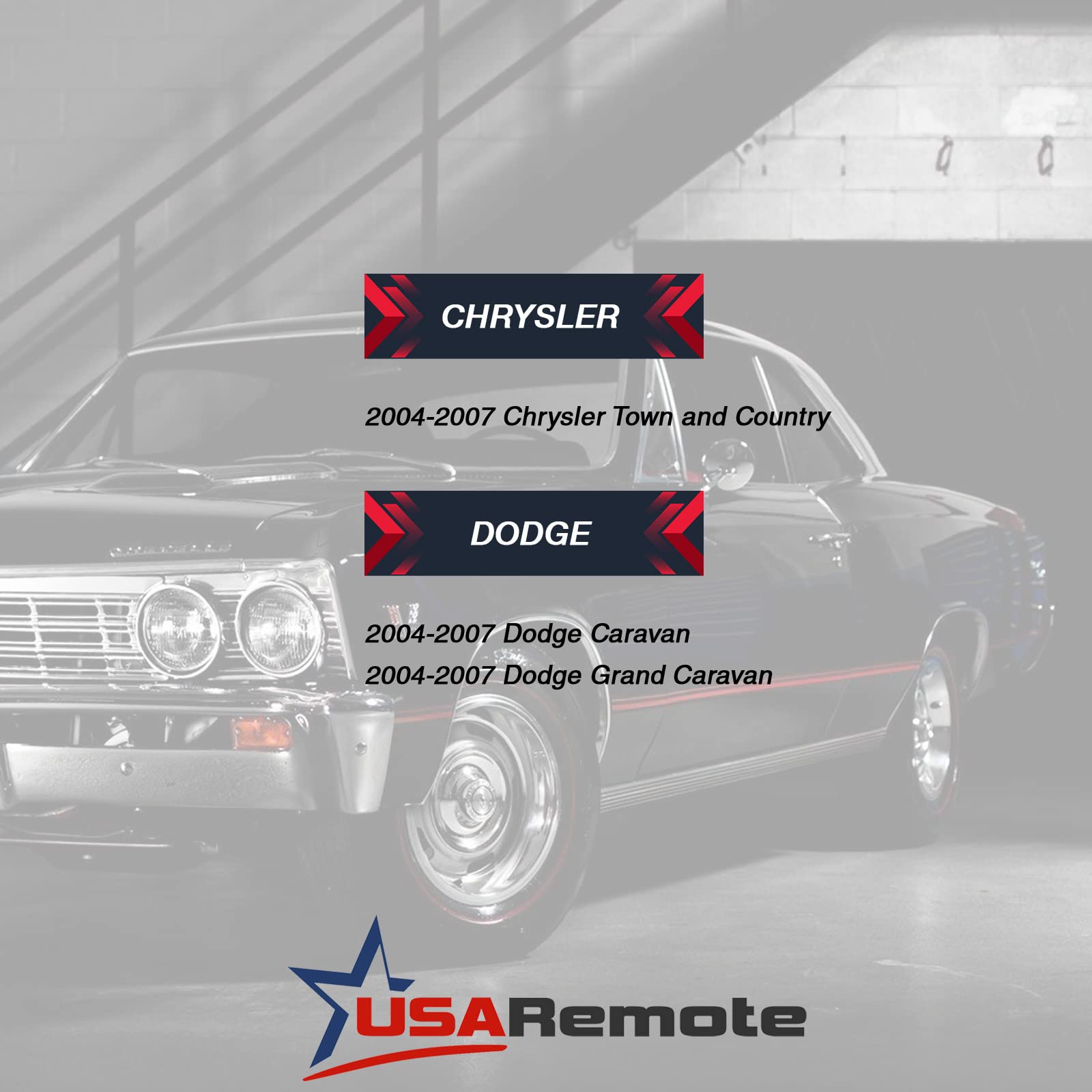 Key Fits 2004 2005 2006 2007 Dodge Caravan And Grand Caravan/Chrysler Town Country Fob Keyless Entry Remote (M3N5Wy72Xx), Set Of