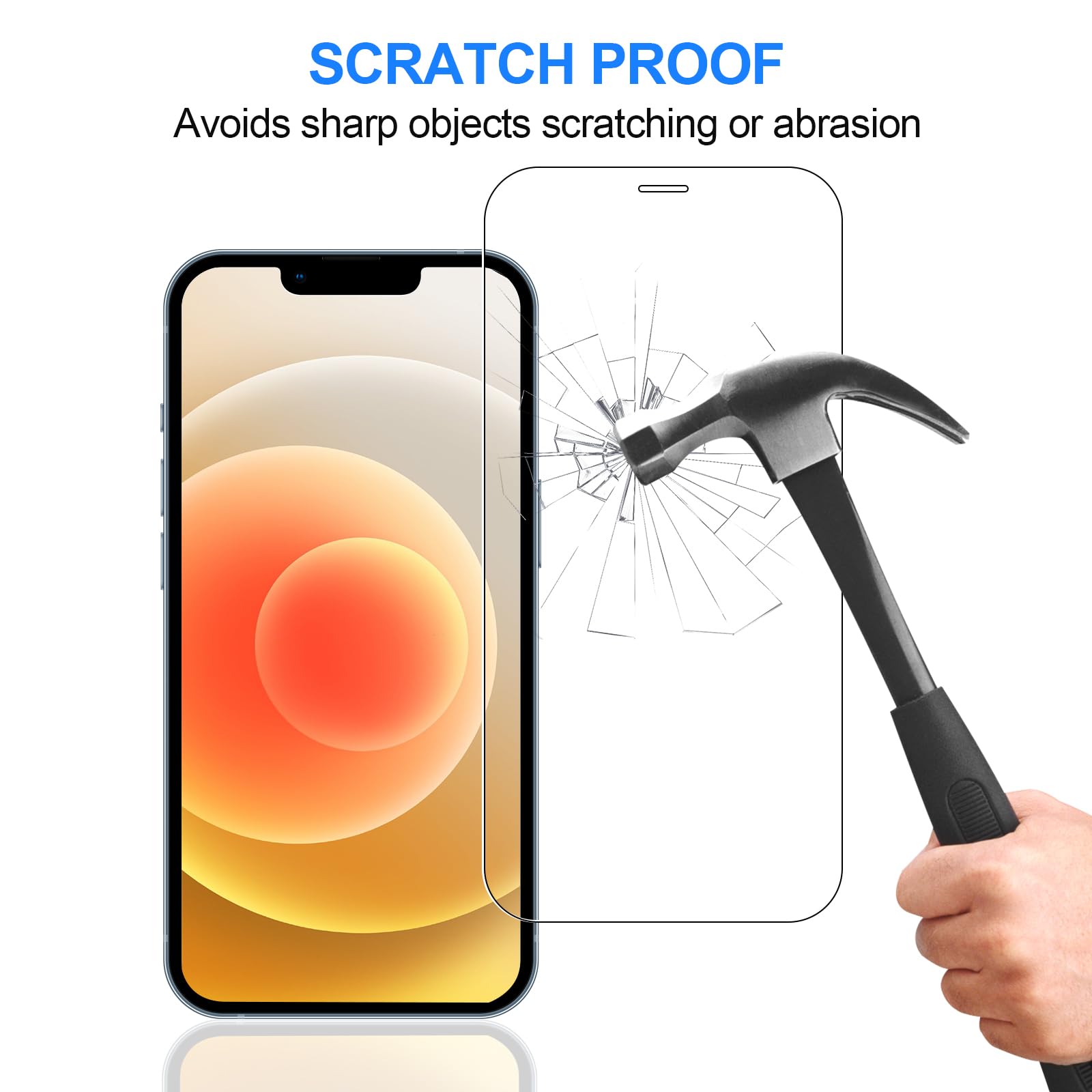Avoar [3+3 Pack Glass Screen Protector For Iphone 12 Mini With Camera Lens Protector, 5.4 Inch Hd Clear Tempered Glass Film For