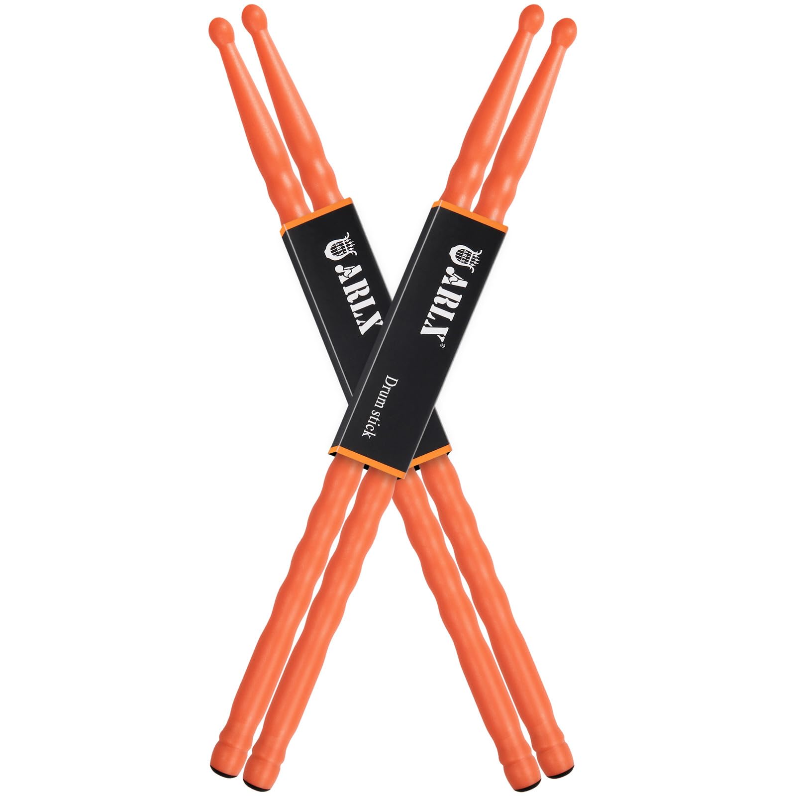 Drum Sticks 5A 2 Pack Orange Carbon Fiber Drumsticks