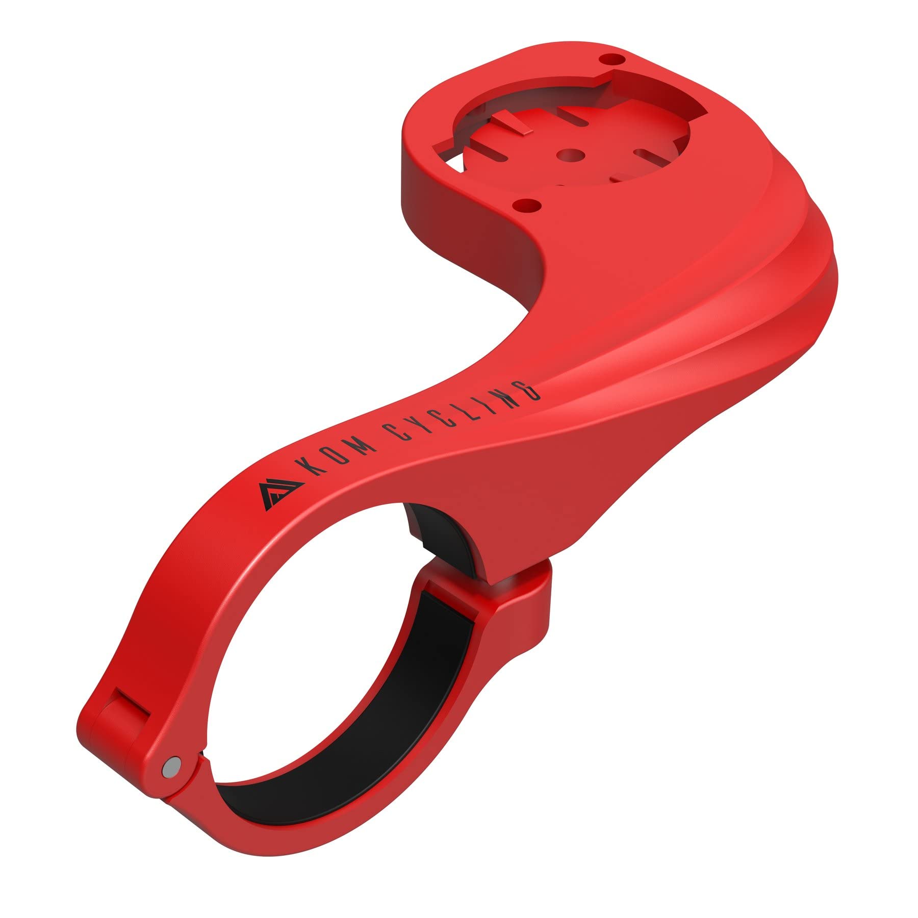 Kom Cycling Garmin Edge Bike Mount   Red, Compatible With Garmin Edge 20, 25, 500, 520, 530, 800, 810, 820, 1000, 1030