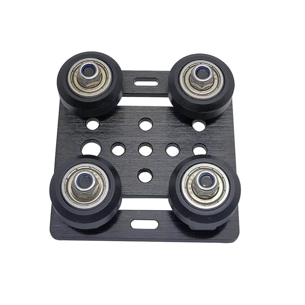 1 Pack Assembled 20Mm V Gantry Plate Kit With Wheels Compatible With 2020 Series V Slot Aluminum Profiles Linear Rail 3D Printer