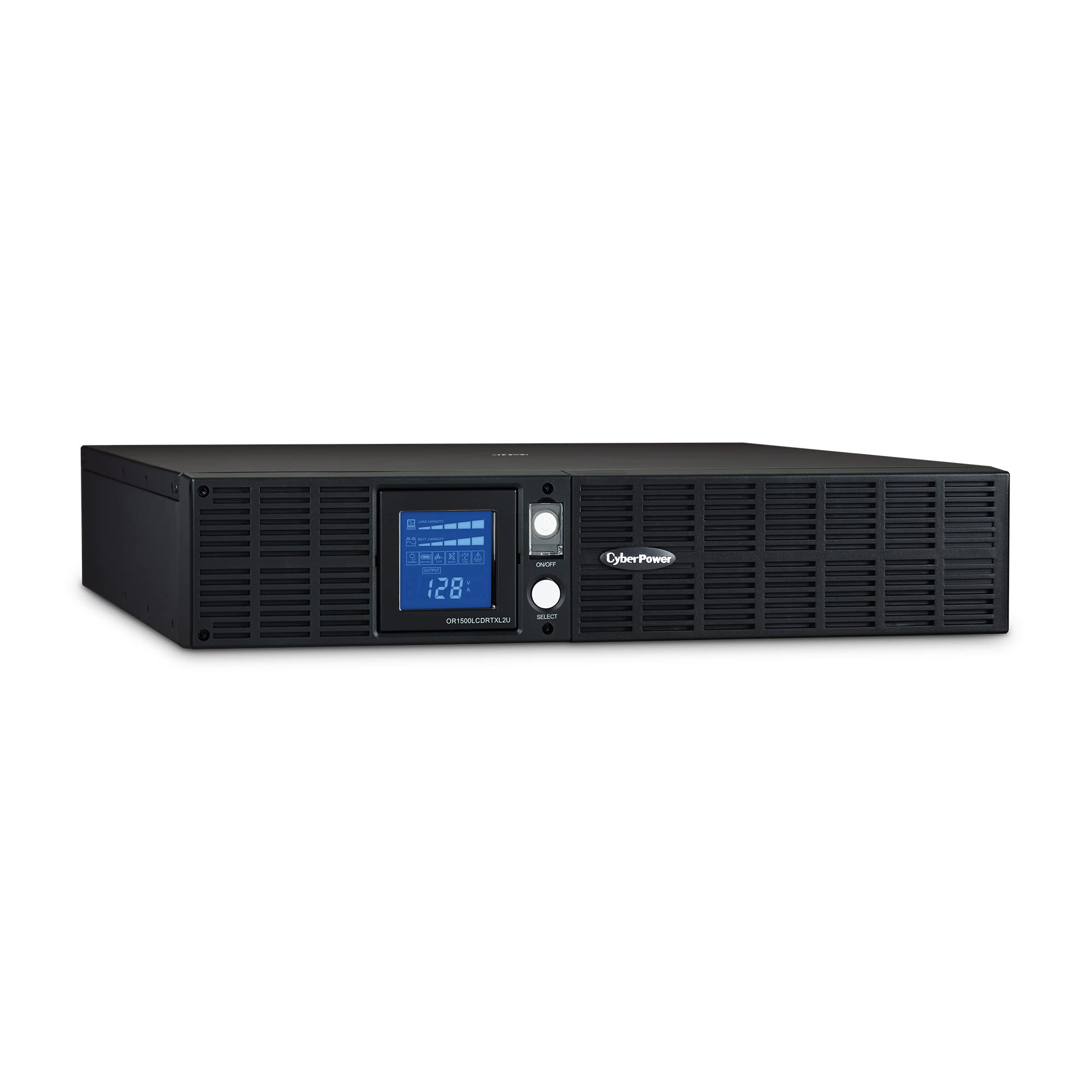 Cyberpower Or1500Lcdrtxl2U Smart App Lcd Ups System, 1500Va/1125W, 8 Outlets, Avr, 2U Rack/Tower