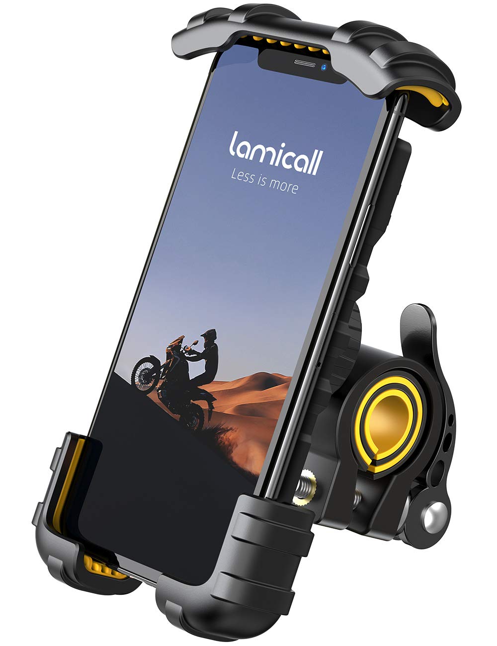 Lamicall Bike Phone Holder, Motorcycle Phone Mount - Adjustable Motorbike Phone Holder for iPhone 15 14 13 12 Pro Max Mini, 11 P