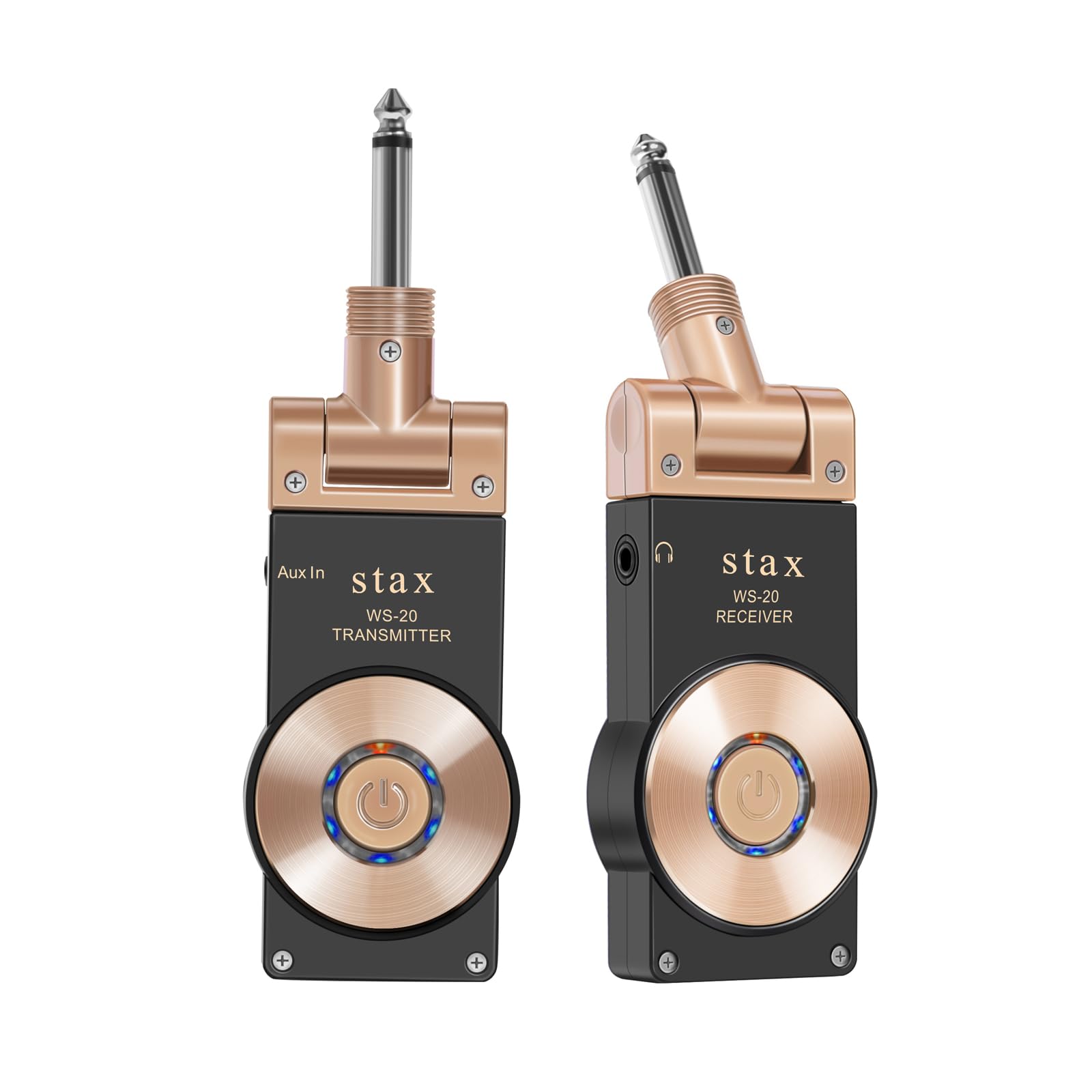 Stax Guitar Wireless System Transmitter And Receiver, Electric Guitar Accessories With 2.4Ghz, Built In Rechargeable Wireless Gu