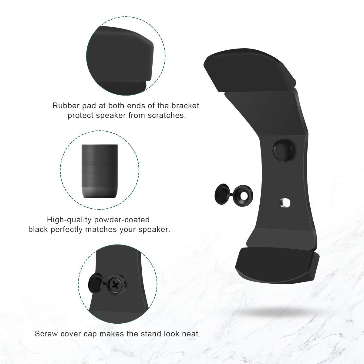 Lenink Wall Mount Bracket Compatible With Sonos Move Speaker, Black