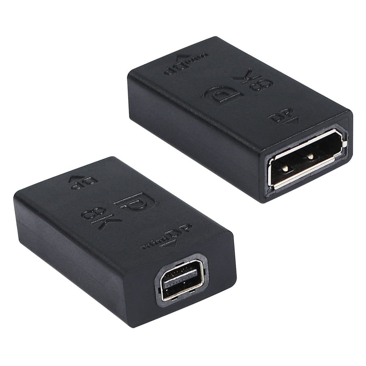 Cerrxian 8K Mini Displayport To Displayport Converter Adapter,Mini Dp Female To Dp Female 1.4 Video Extension Converter Support