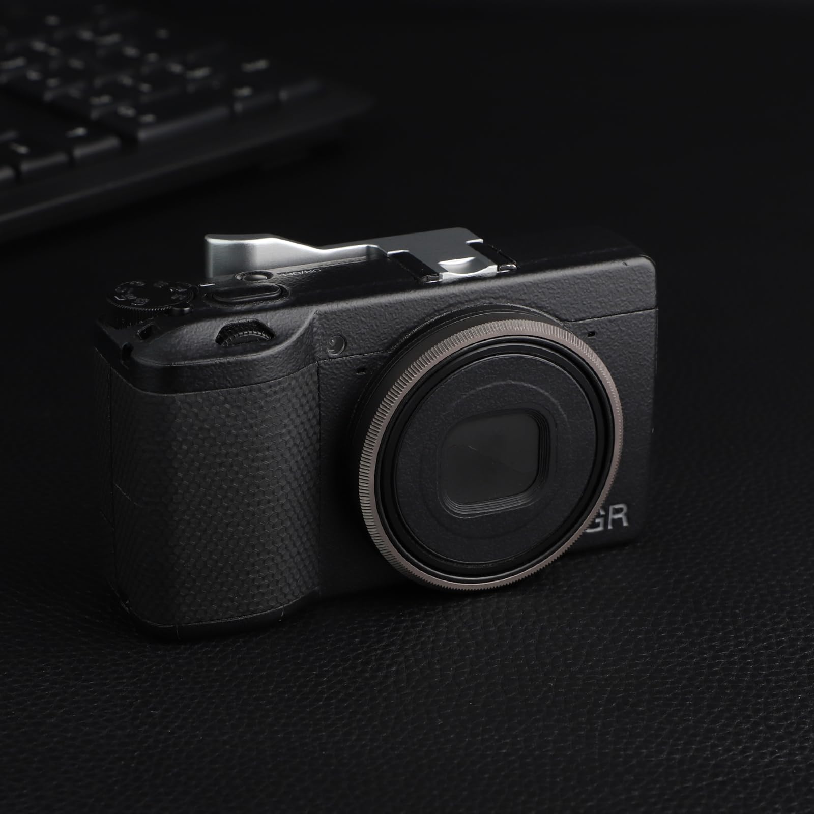 Haoge Rrc Gr3Xg Dark Gray Metal Decorate Ring Cap For Ricoh Gr3X/Griiix Camera Replaces Gn 2