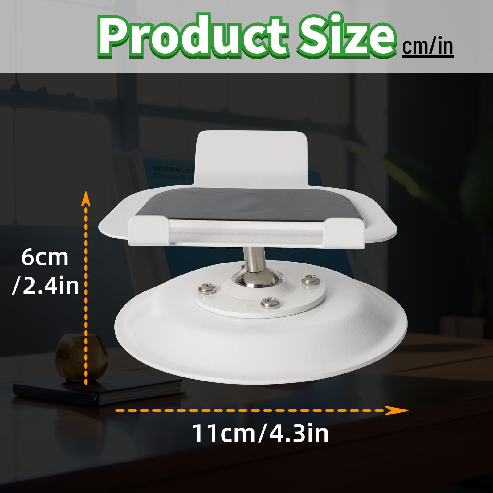 Shinar Metal Stand Only For Echo Show 8 (3Rd Generation) Swivel Stand With Wide Angle Tilt Adjustment( 50/+50),Desktop Accessory