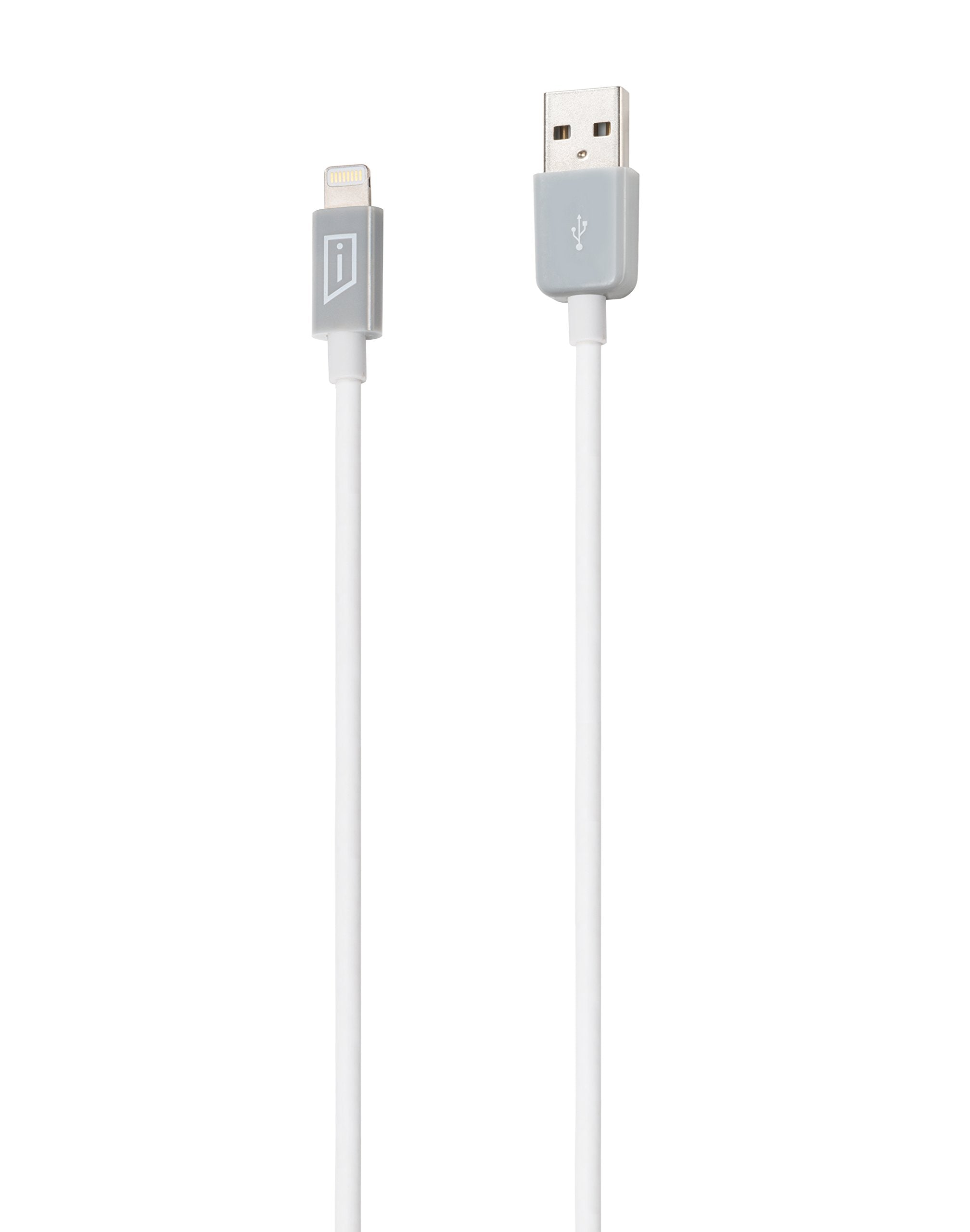 Istore Apple Certified Lightning Sync/Charge Cable, 3.3 Feet, White Grey (Acc96105Cai), White/Gray