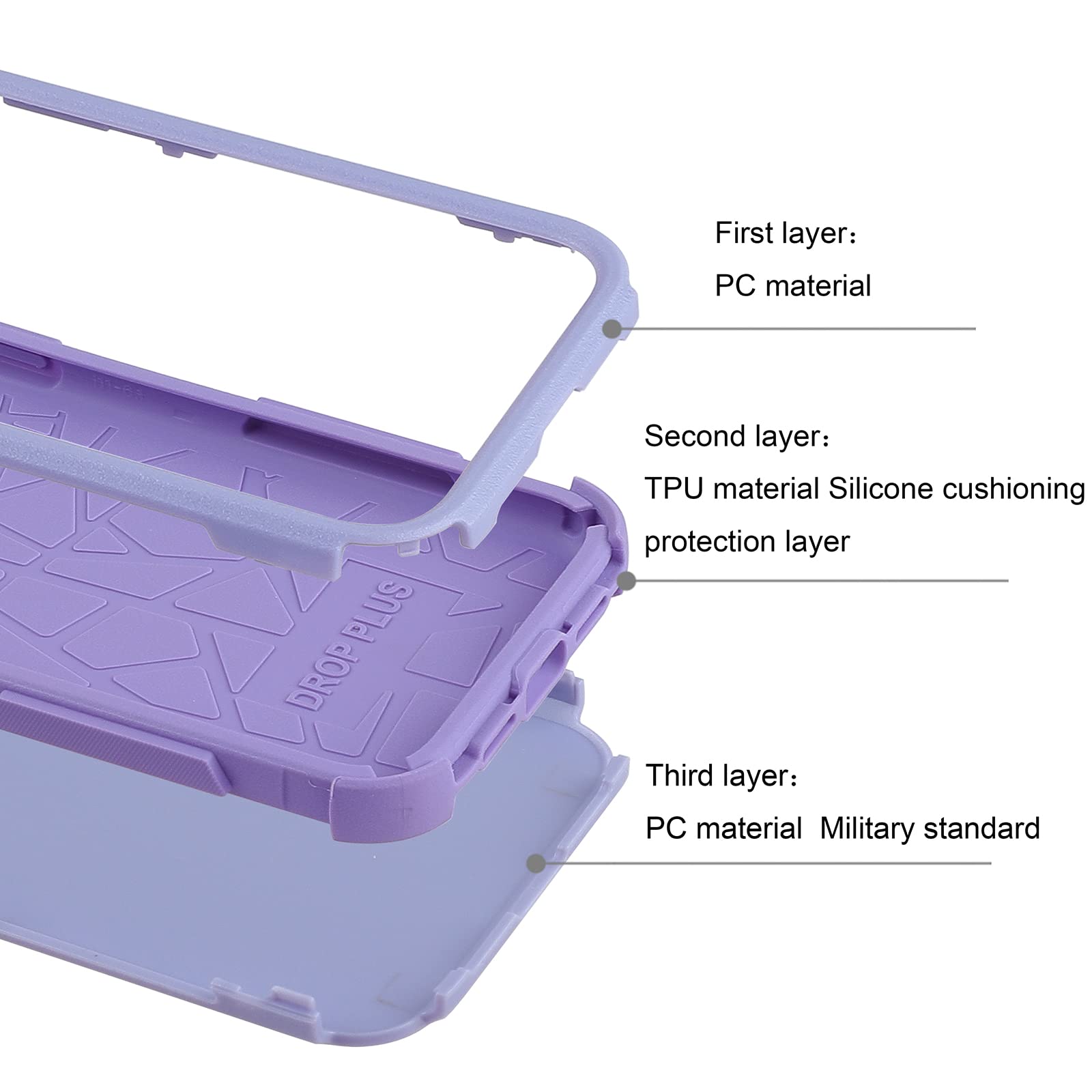 Joylifeboard For Iphone 11 Case, 3 In 1 Heavy Duty Protection Phone Case, [Shockproof] [Dropproof] Full Body Military Protective