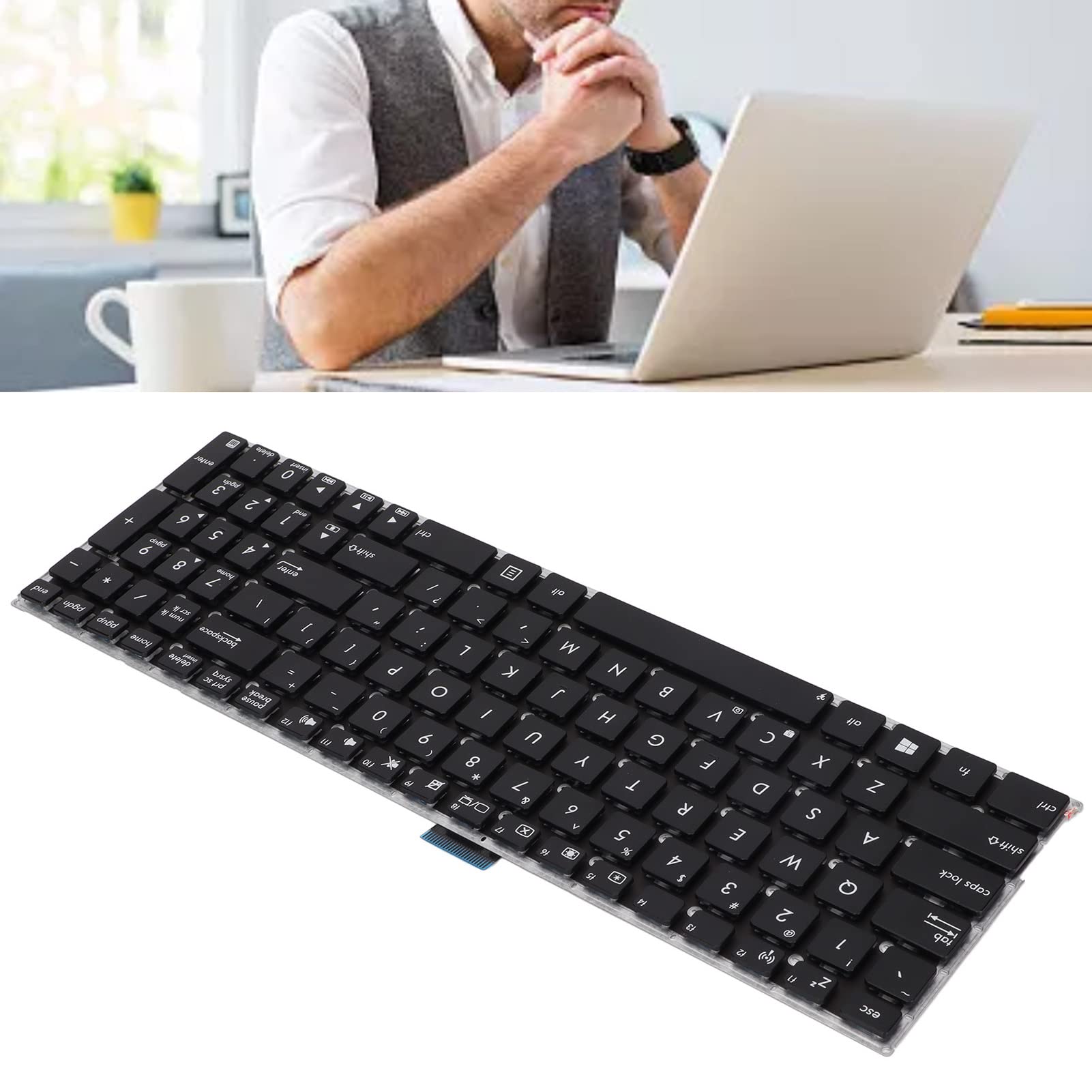 Replacement Keyboard Keys, 102 Key Replacement Key Set For K555, X555L, R556L, F555L, X555L, D4010, A555L Laptop Keyboard