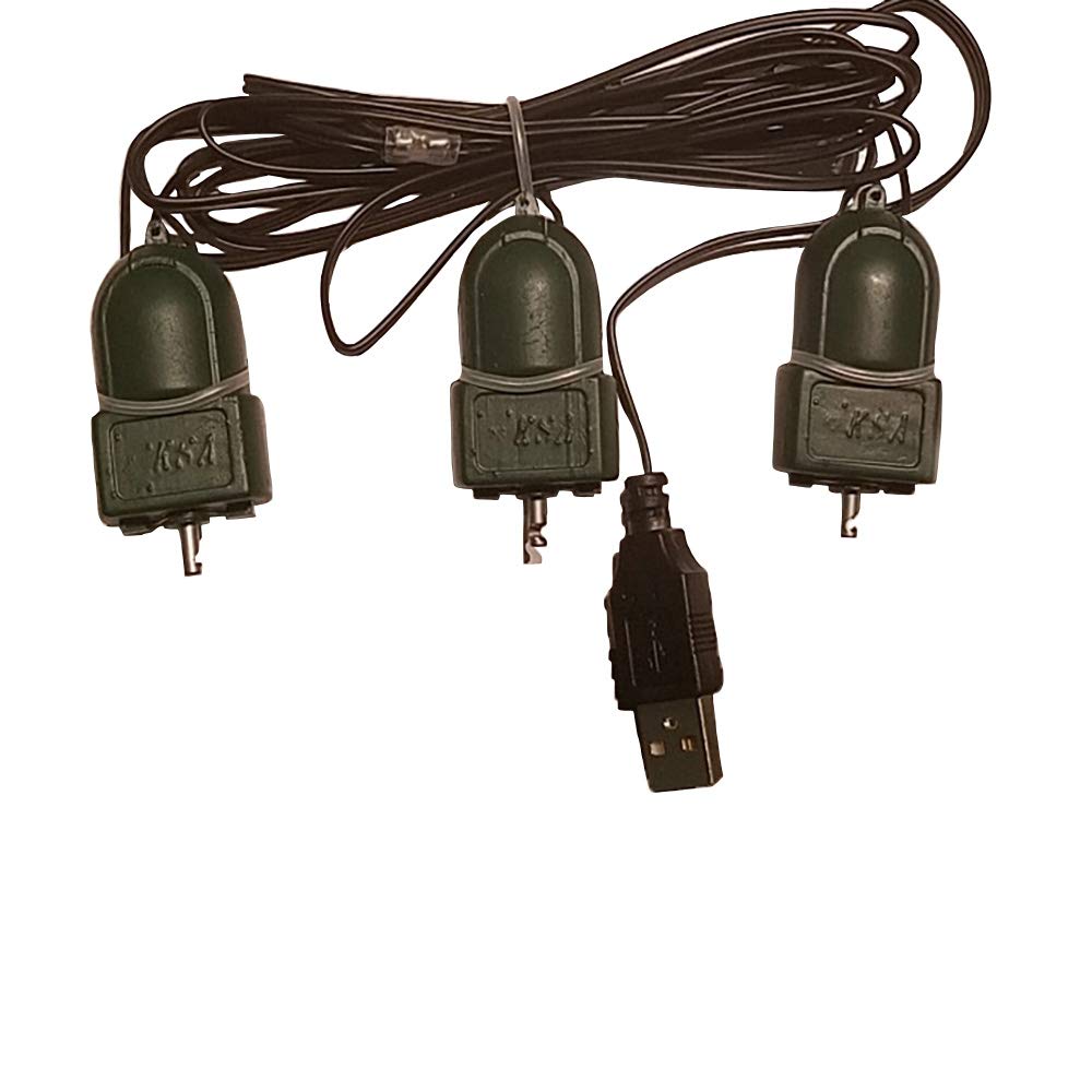 Kurt S. Adler Usb Triple Dc Twirl It Motors, Black