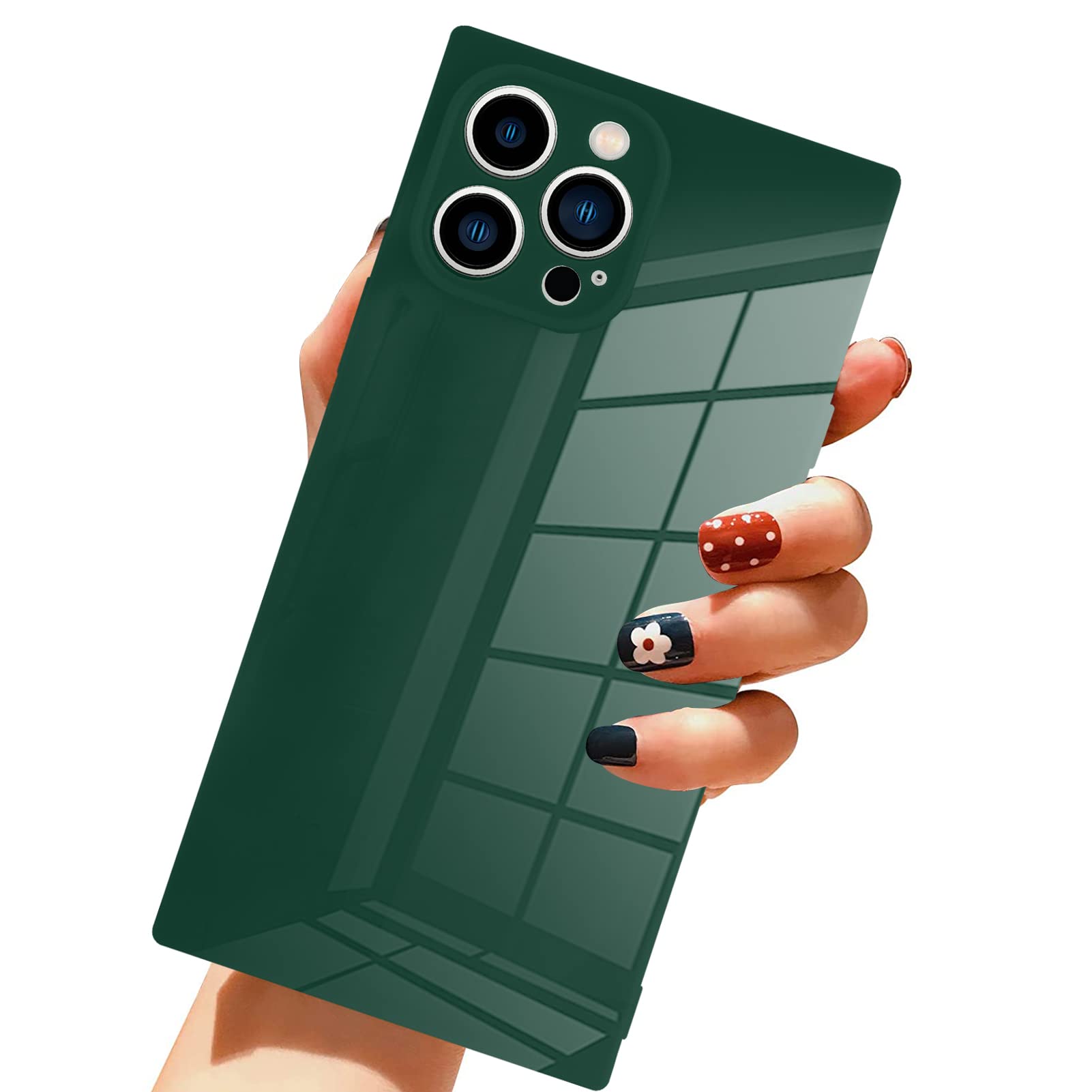 Lsl For Iphone 14 Pro Case Square Green Soft Tpu Bumper Anti Drop Anti Scratch Shock Absorption Protective Wireless Slim Cover C