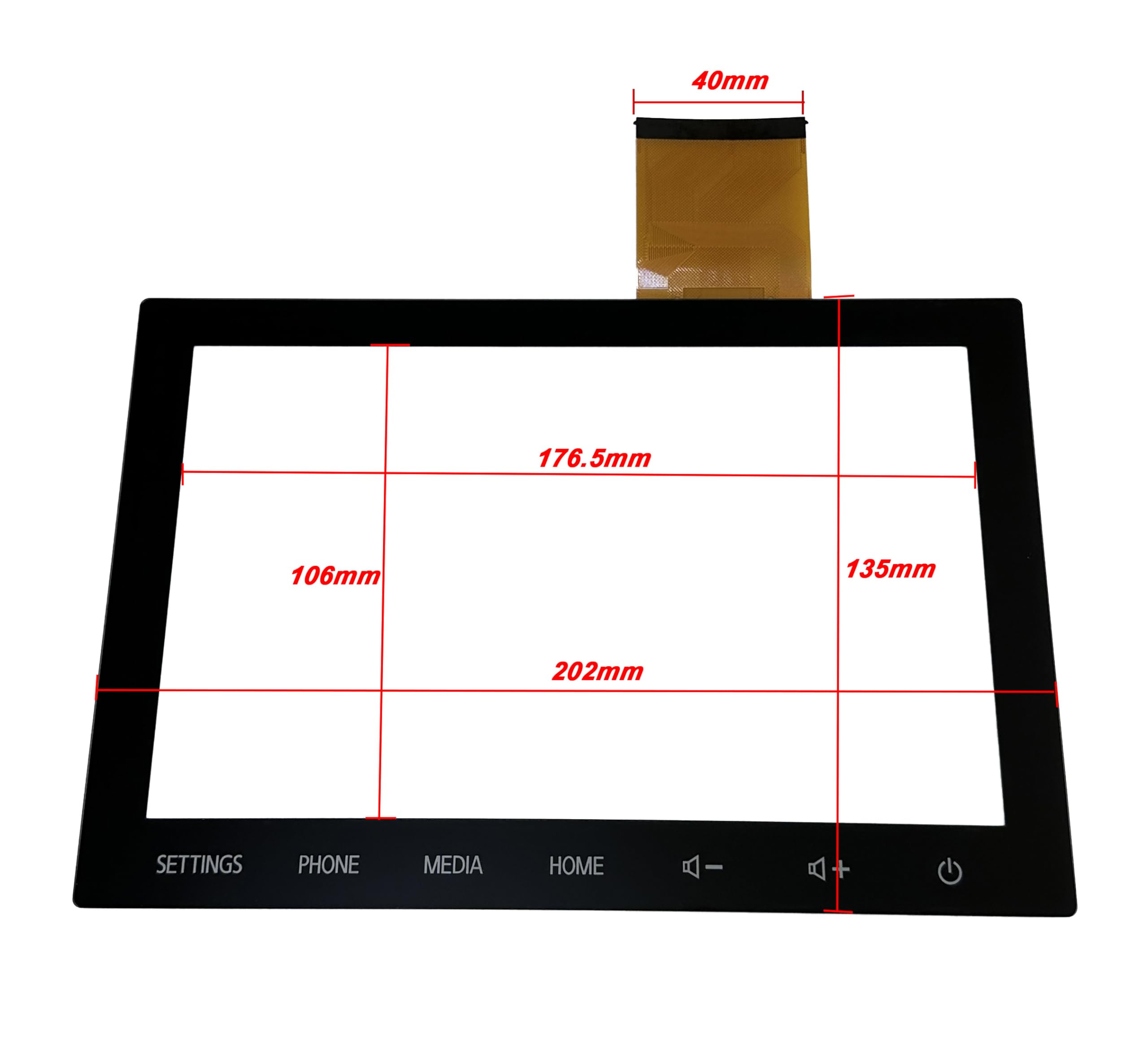 Micarun Touch Screen Digitizer Glass On Navigation Lcd 8 Inch Replacement Fit Mitsubishi Outlander Mirage 2020 2021 2022 Replace