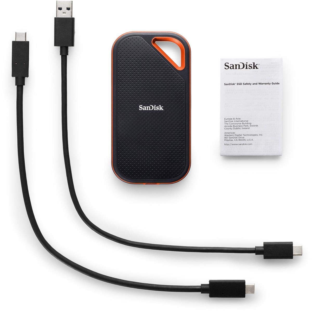 Sandisk 1Tb Extreme Pro Portable External Ssd - Up To 1050Mb/S - Usb-C, Usb 3.1 - Sdssde80-1T00-A25