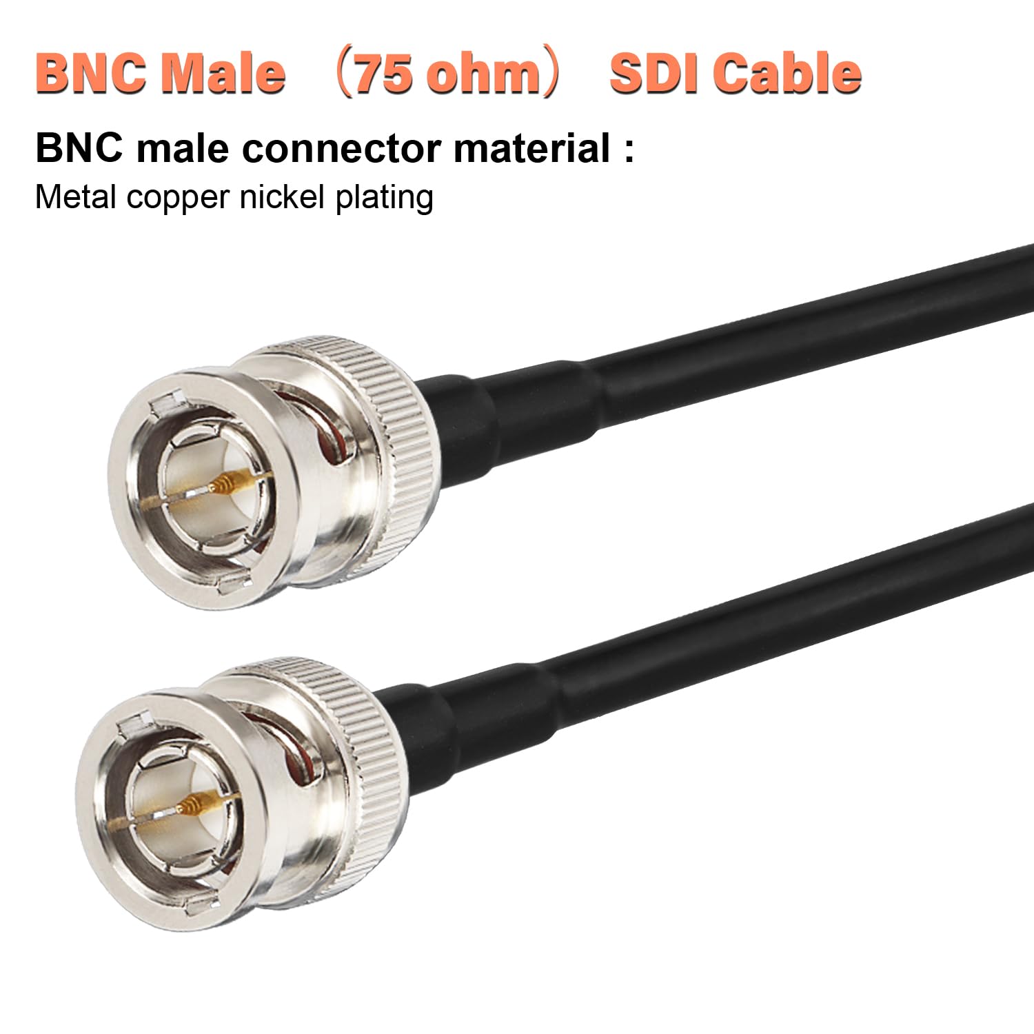 Xrds  Rf Sdi Cable 6Ft, Flexible 3G Hd Sdi Cable, Bnc To Bnc Video Cable 75 Ohm Rg179 Extension Cable For For 4K 1080P 3G Hd Sdi