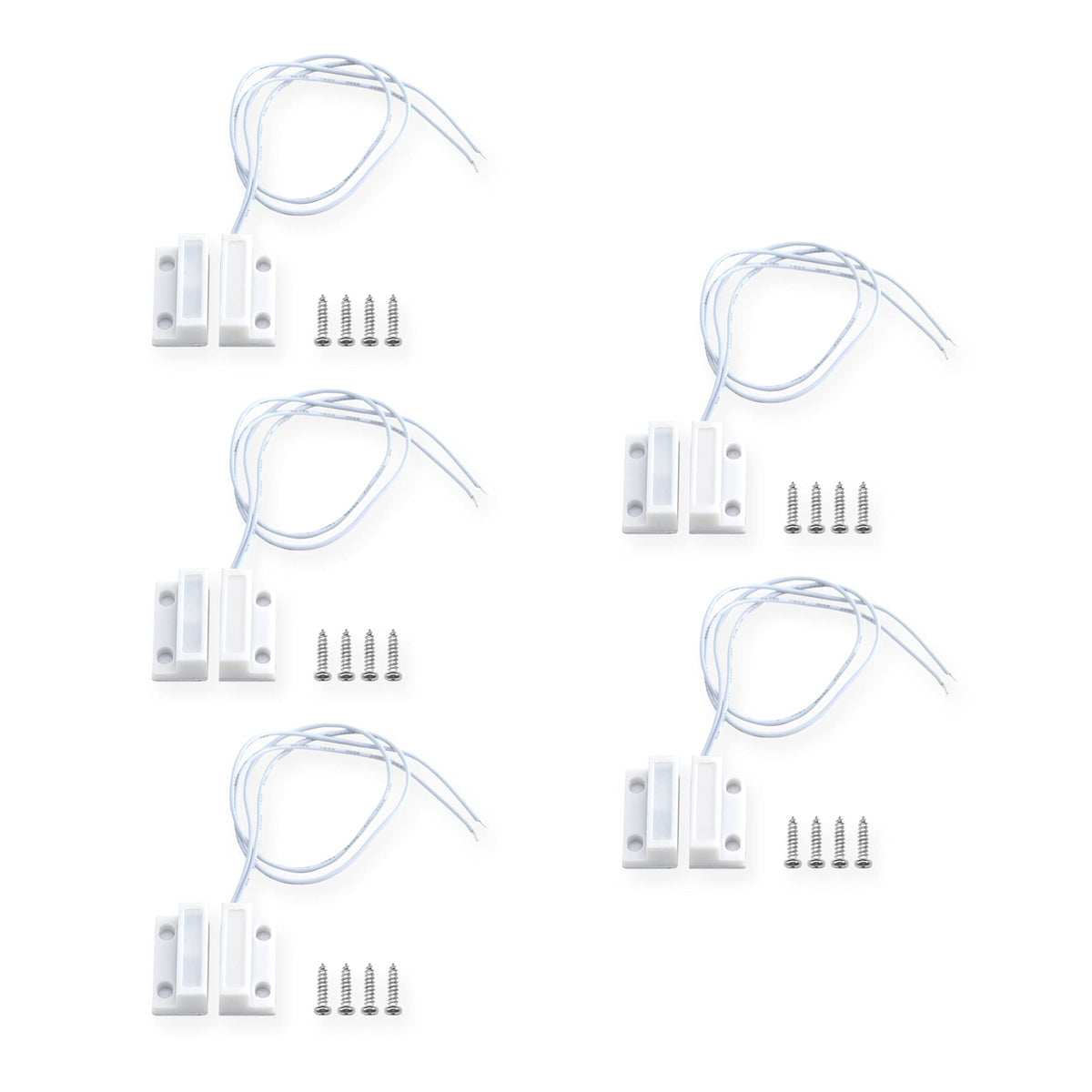 Victorshome Magnetic Reed Switch Nc Surface Mount Wired Door Window Contact Sensor With Adhesive Paper For Home Security And Bur