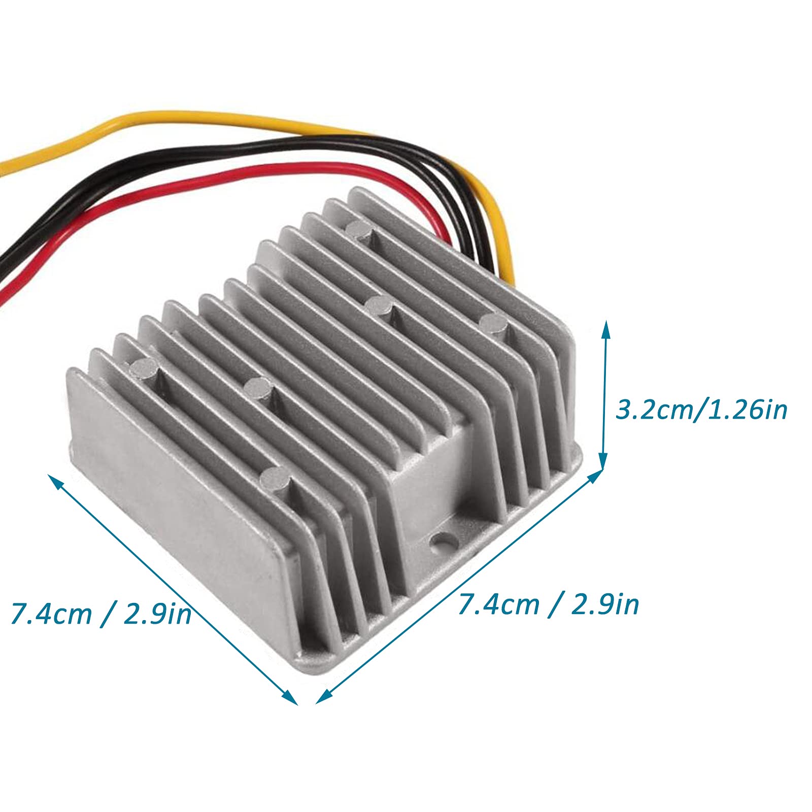 Aediko Dc Voltage Reducer Converter Dc 8V 40V To 12V 10A 120W Reducer Power Converter Waterproof Regulator Module Transformer Fo
