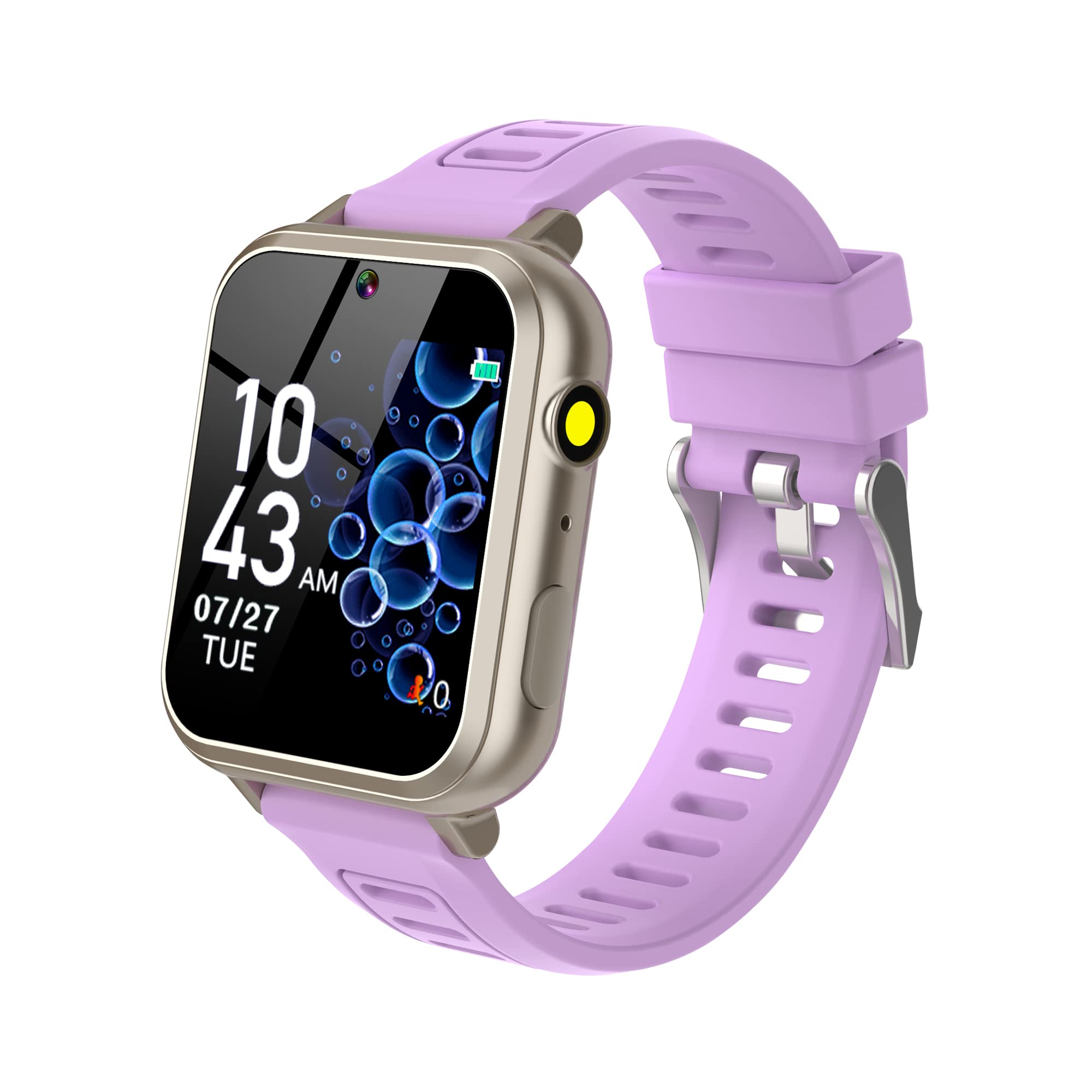 Kids Smart Watch Girls Ages 4-12, Smart Watch For Kids With Hd Touch Screen 24 Games Camera Video Alarm Music Pedometer Flashlig