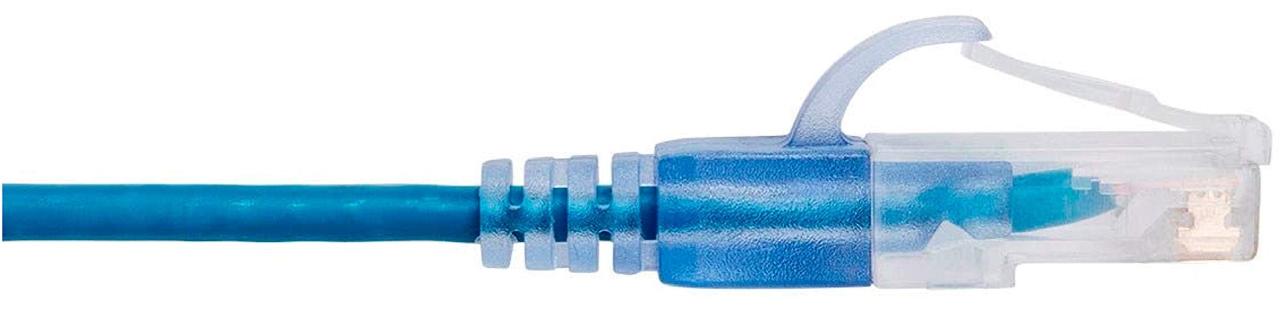 Monoprice Cat6A 25Ft Blue 5 Pk Patch Cable Utp 30Awg 10G Pure Bare Copper Snagless Rj45 Slimrun Series Ethernet Cable