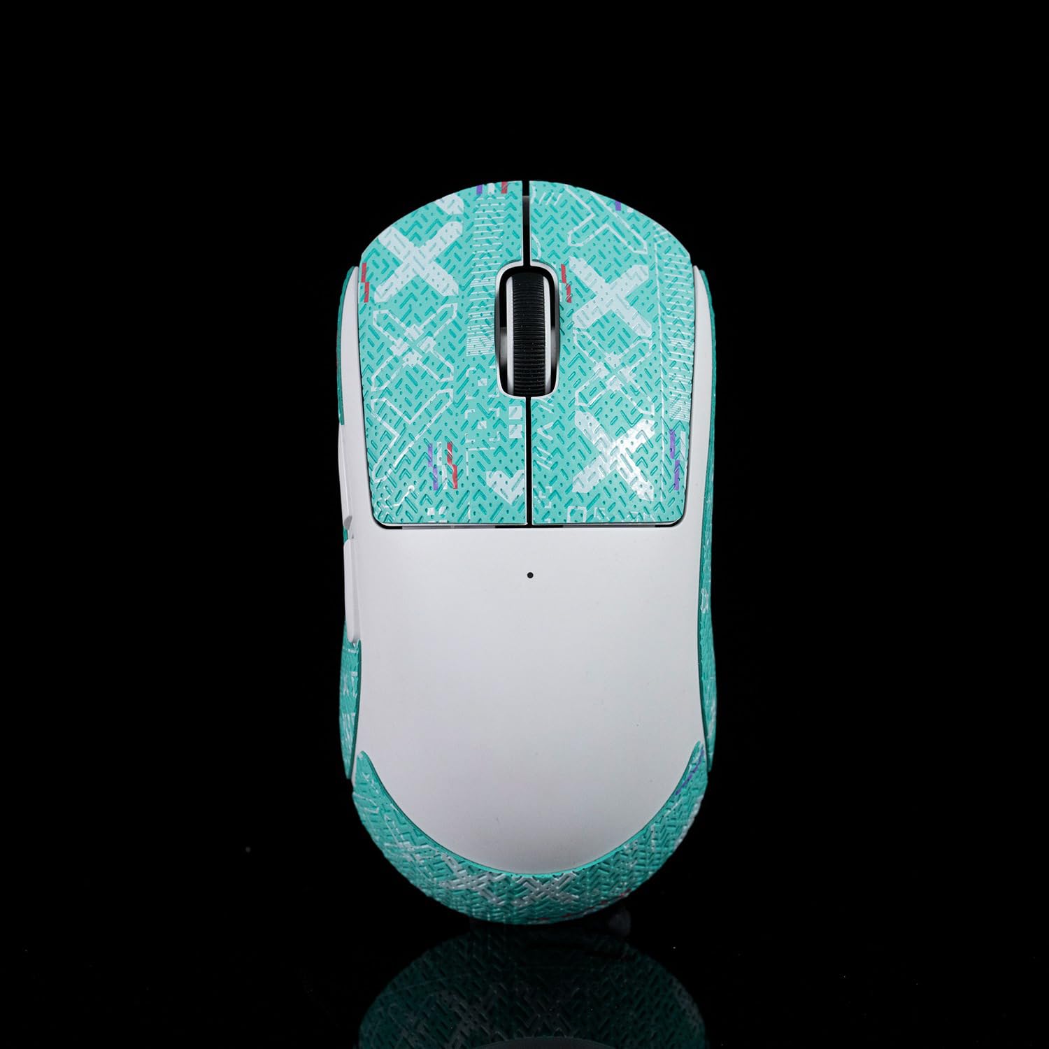 Hokeyio Mouse Grips For Logitech G Pro X Superlight Non Slip Suck Sweat Pre Cut Without Mouse Printsteam Cyan 0.5Mm