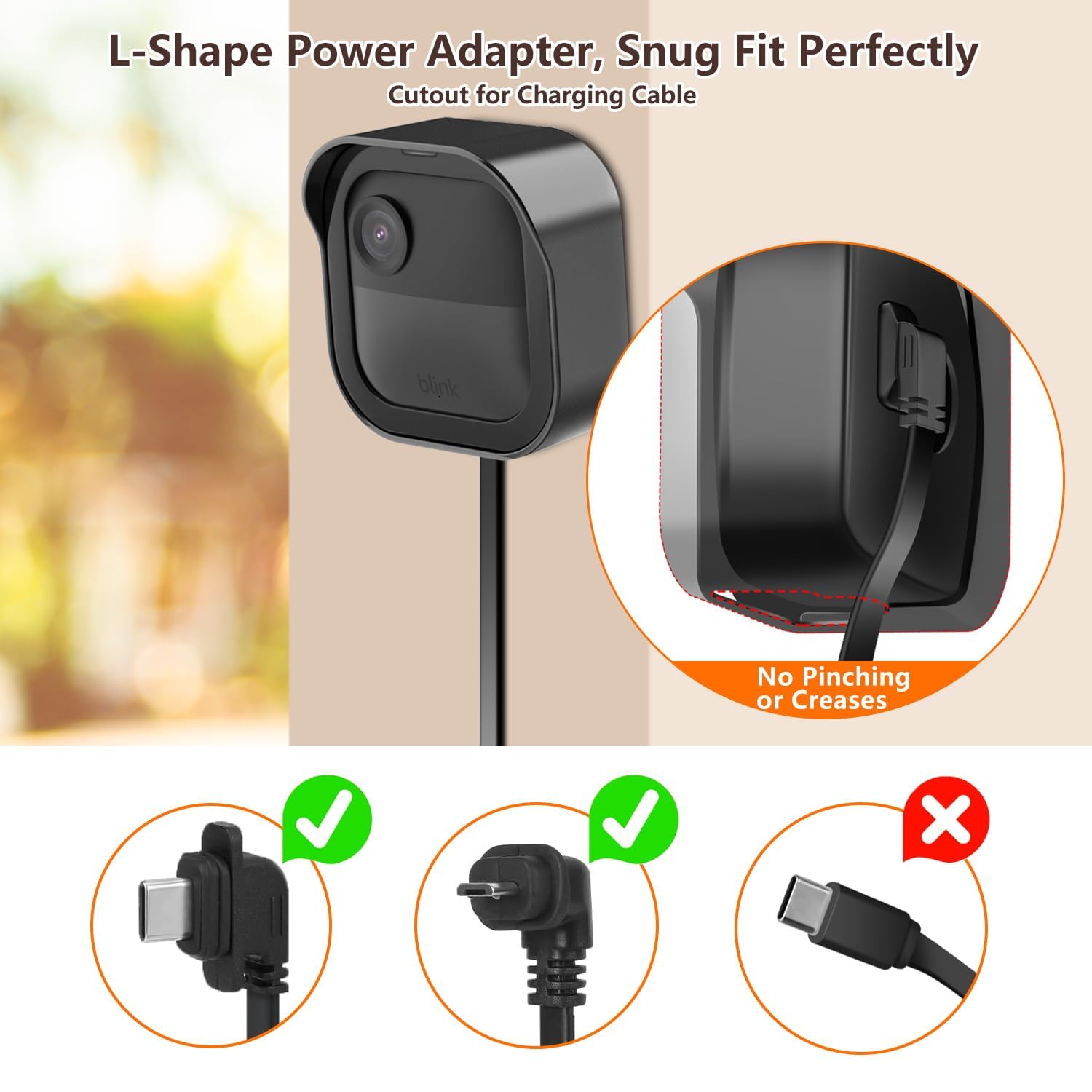 Wall Mount For Blink Outdoor Camera, Weatherproof Protective Housing With Charging Cutout For All New Blink Outdoor 4 (4Th Gen)