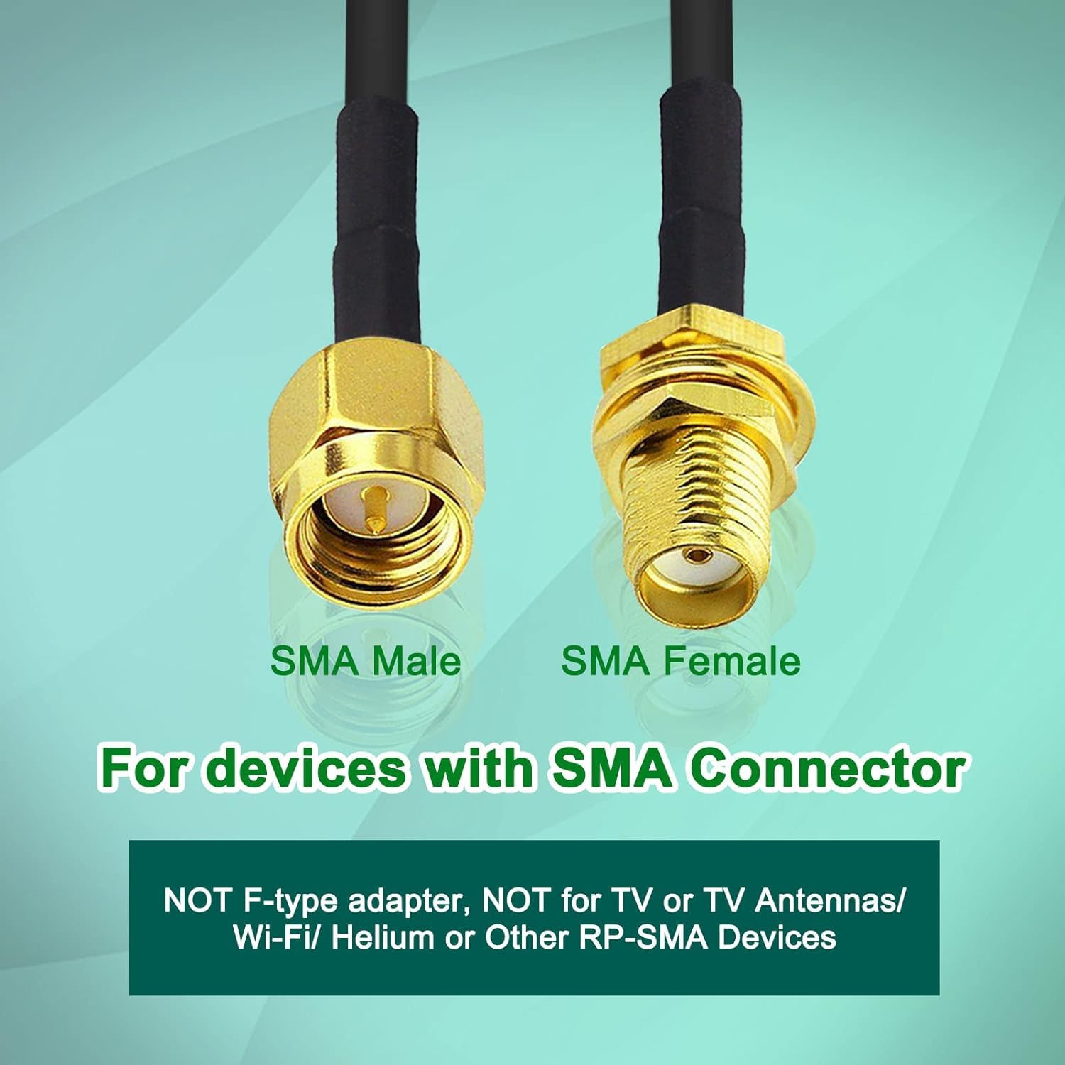 10Ft Wifi Antenna Extension Cable Rg174 Rf Sma Male To Sma Female Coaxial Cable Low Loss Gold Plated Pigtail For Wireless Lan Ro