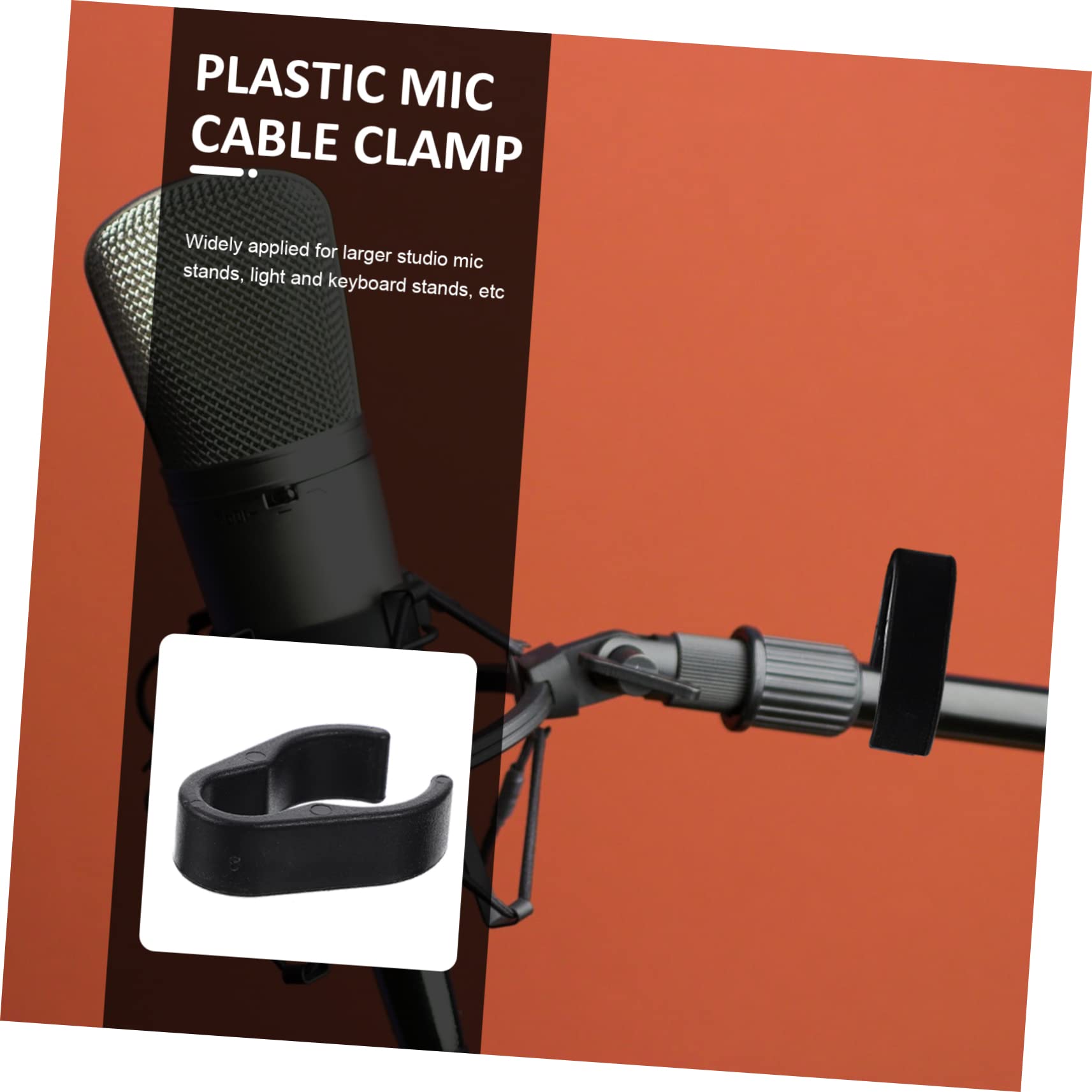 Topperfun 10Pcs Microphone Clip