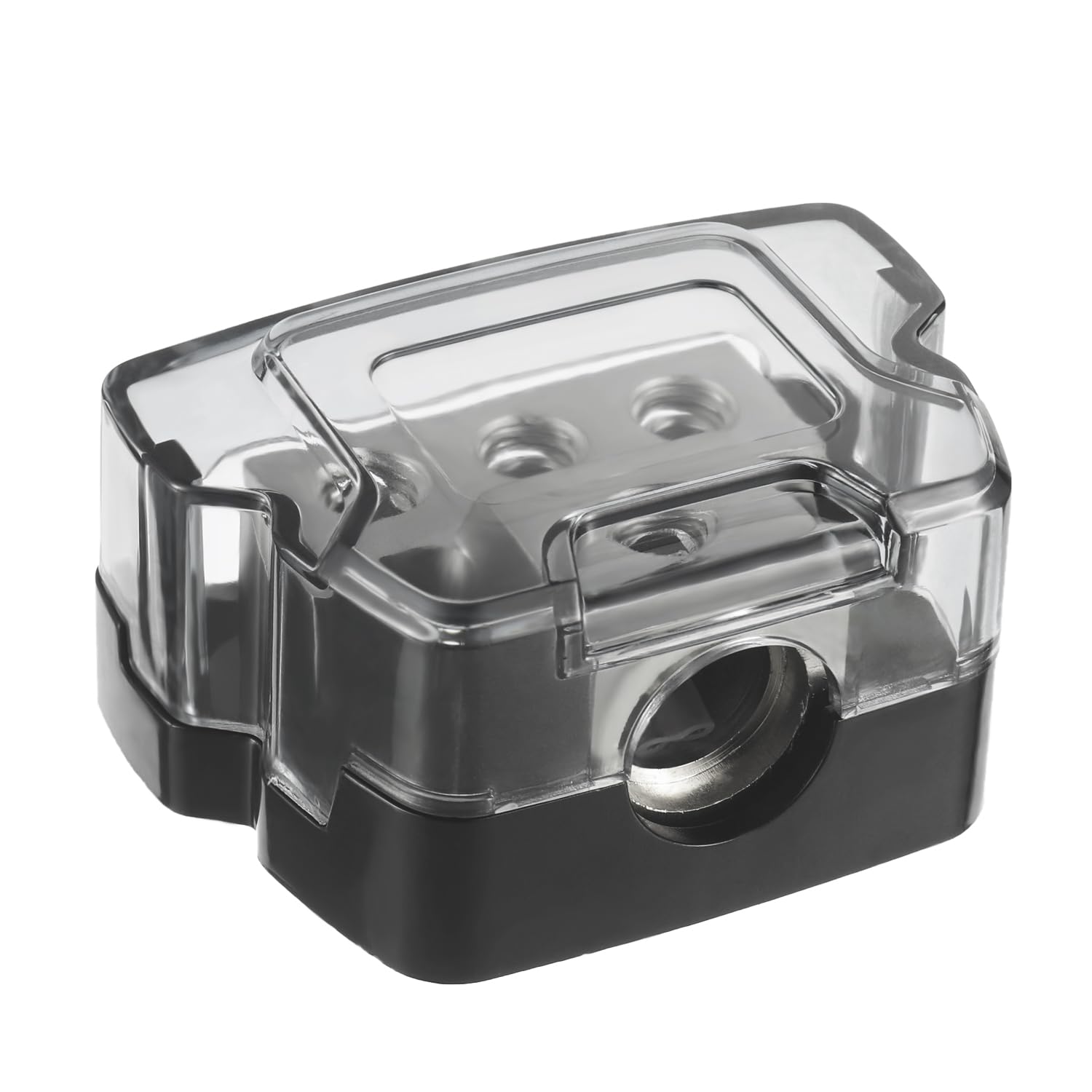 Bojack 3 Way Power Distribution Connecting Block 1X0/2/4 Gauge Input 3X4/8 Gauge Output Power Distribution Block For Car Amplifi