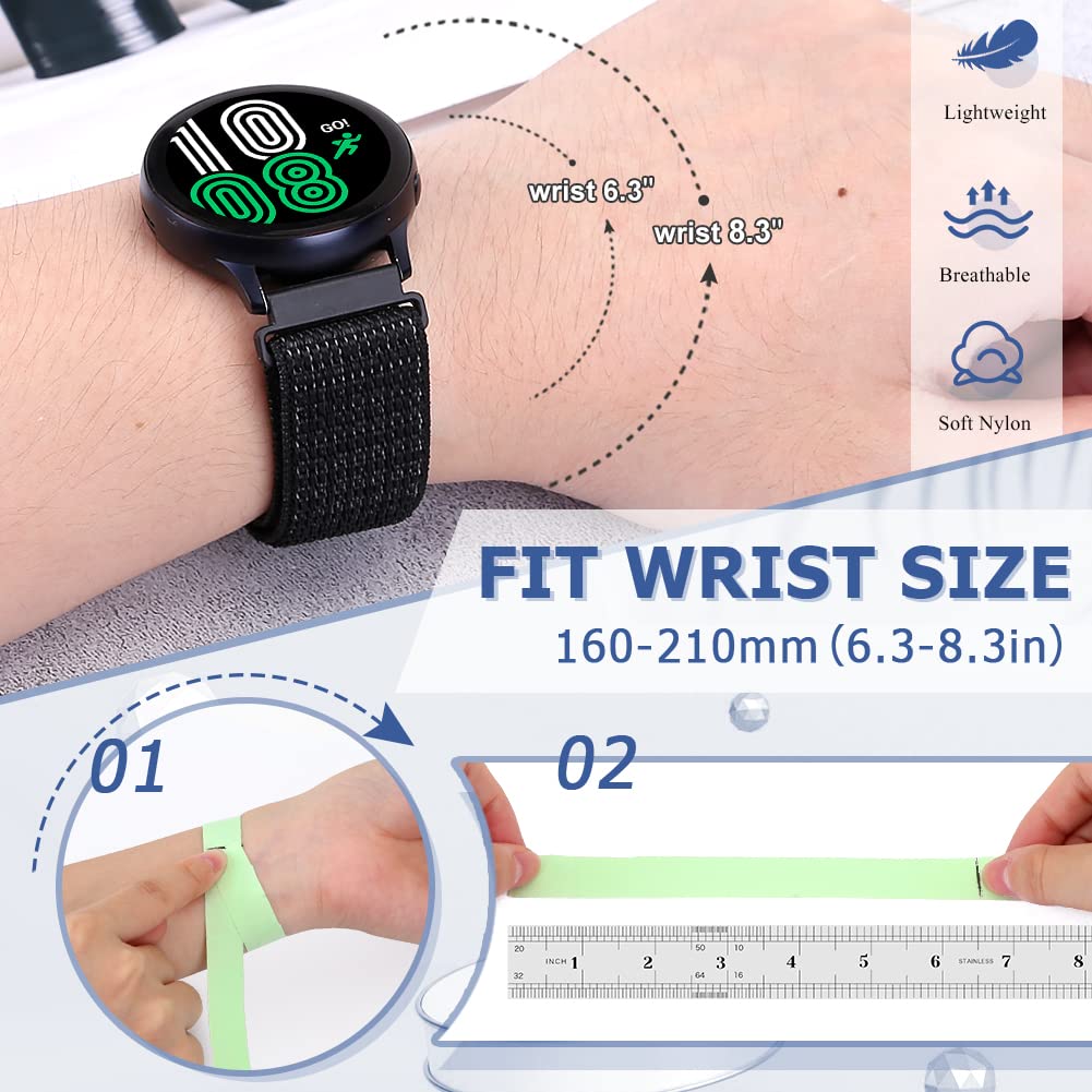Avod 22Mm Nylon Sport Quick Release Replacement Bands Compatible With Samsung Galaxy Watch 3 45Mm/Galaxy Watch 46Mm/Gear S3 Fron