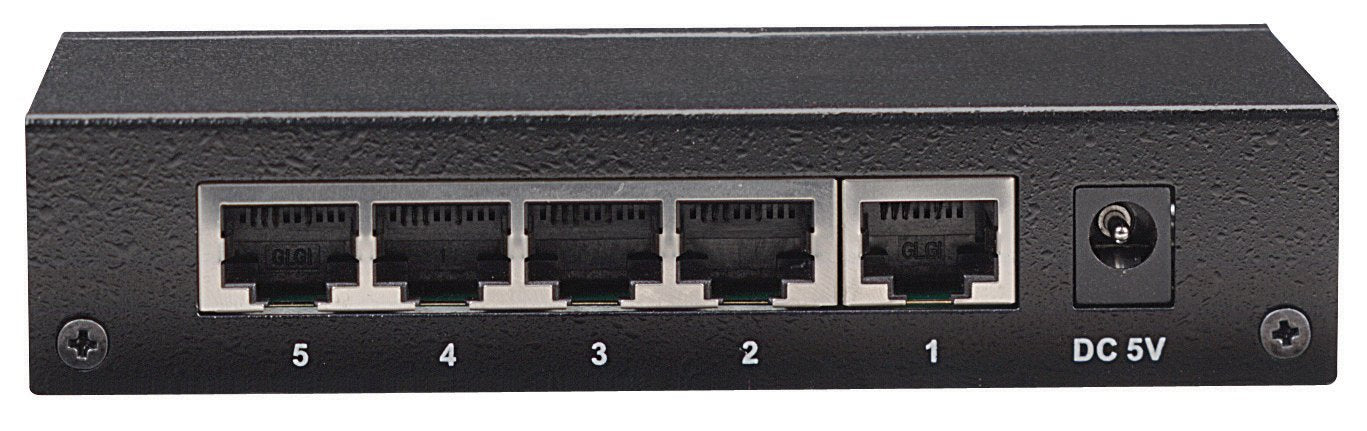 Intellinet 5 Port 10/100Mbps Fast Ethernet Office Switch (Metal) (523301)