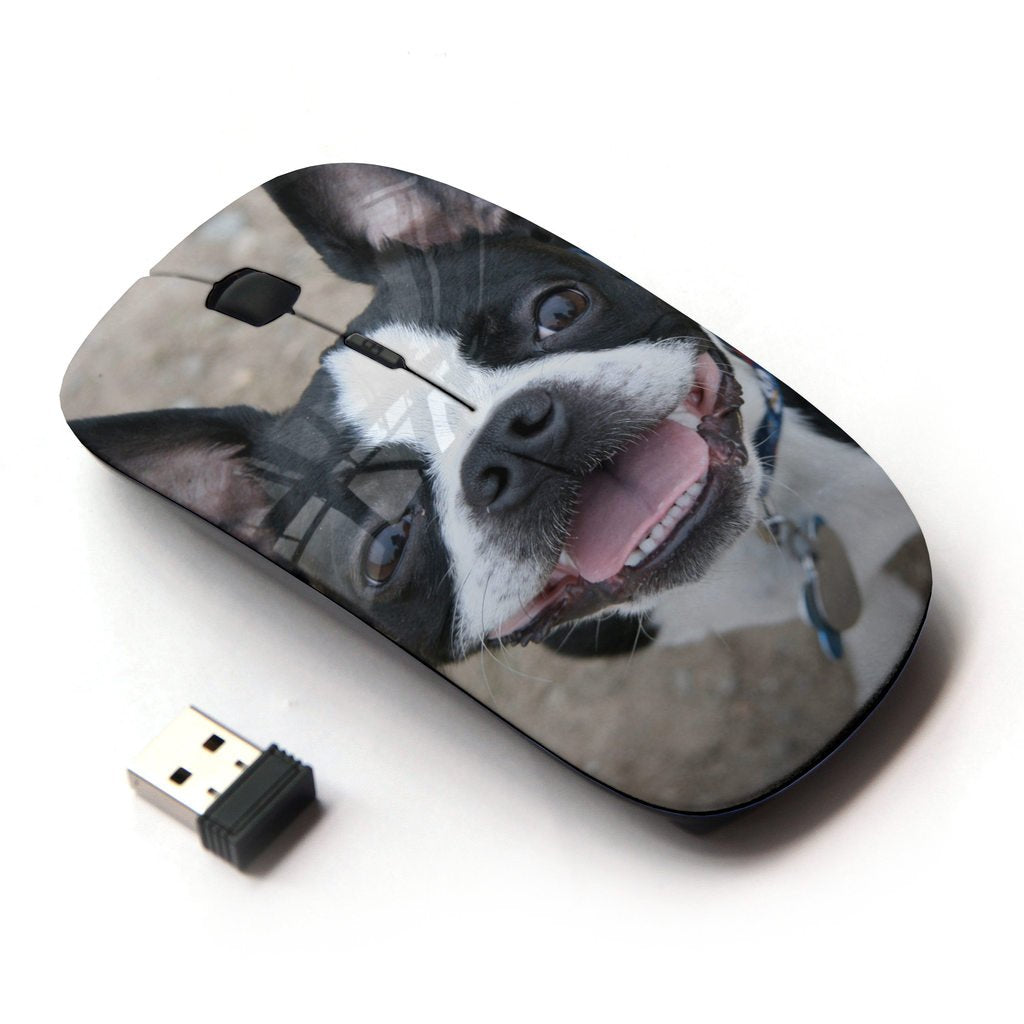 Koolmouse [ Optical 2.4G Wireless Mouse [ Boston Terrier Bull French Bulldog Canine ]