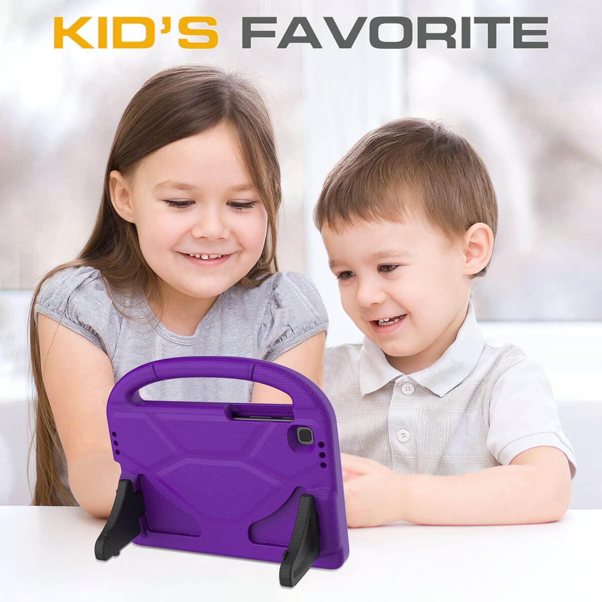 Toevek Kids Case For Samsung Galaxy Tab A7 Lite 8.7'' Tablet, Built In Screen Protector, Shockproof Handle Stand Protective Case