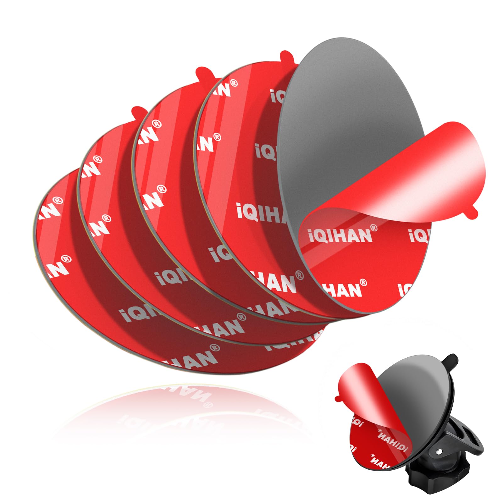 Sticky Adhesive Pads For Car Phone Mount, Strong Double-Sided Sticker Replacement For Dashboard Suction Cup Cell Phone Holder Ba