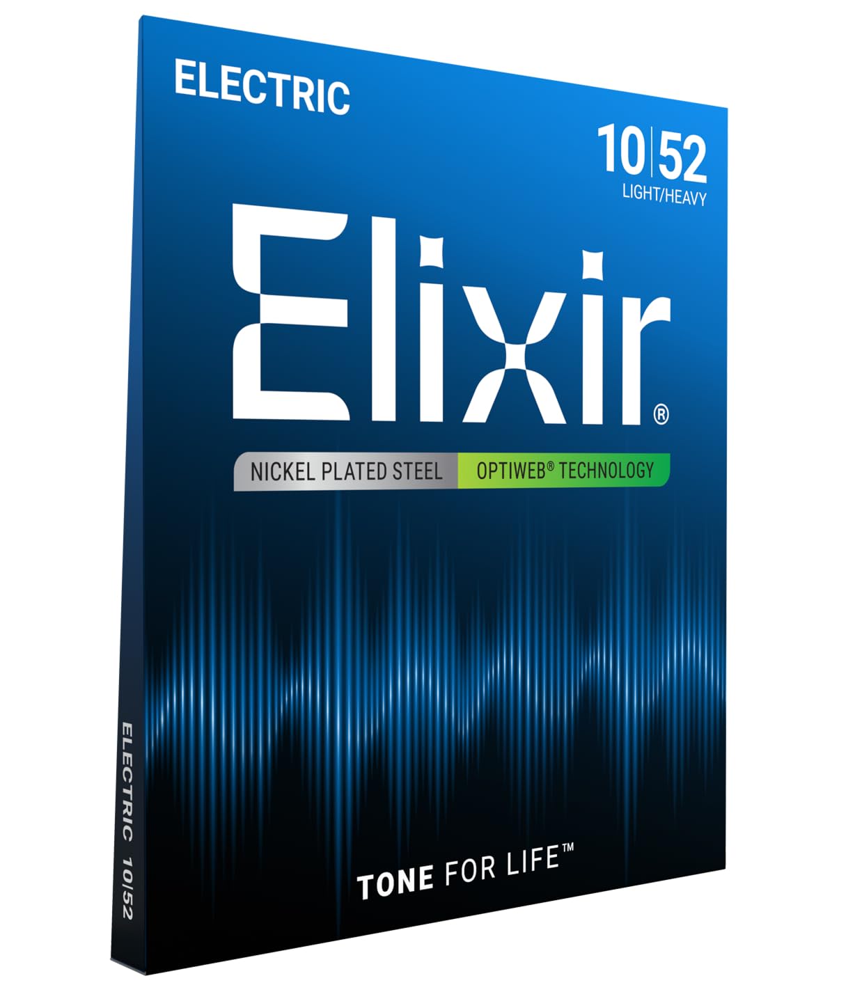 Elixir Strings 19077 Electric Guitar With Optiweb Coating, Lightheavy (010 052)