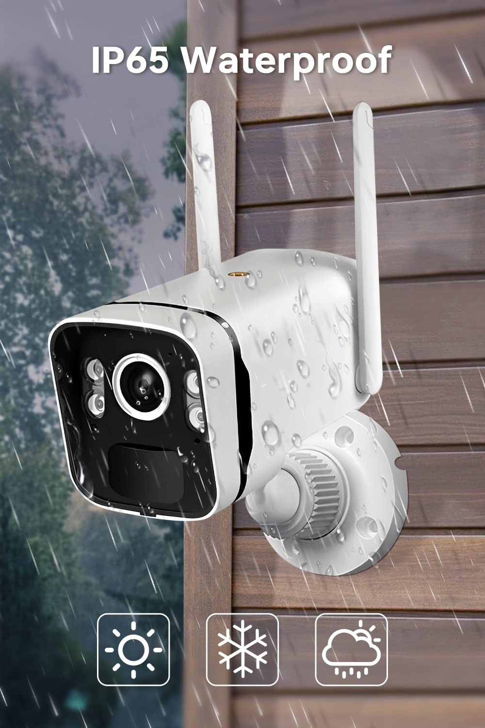 Solar Security Cameras Wireless Outdoor: 2.5K/4Mp Uhd Battery Solar Powered Home Security Wifi System With 10'' Lcd Monitor, 10C