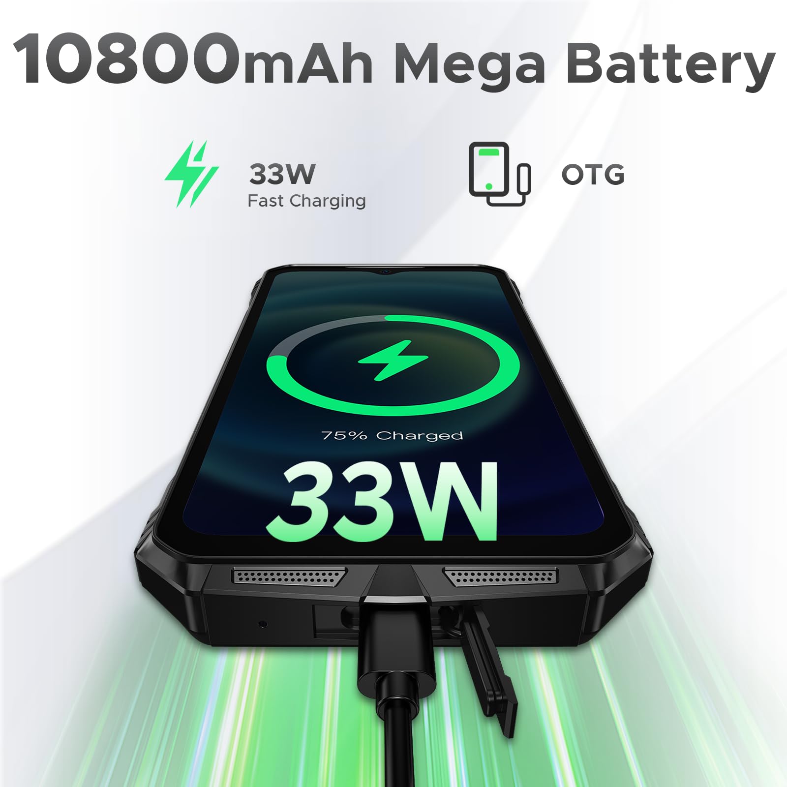 Doogee S118 Pro (2025) Rugged Smartphone 5G,10800Mah(33W) 24Gb+512Gb/2Tb Rugged Phone,Ddr5,108Mp+20Mp Night Vision,6.6  Fhd+12