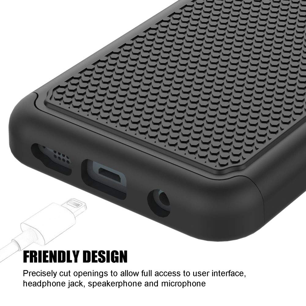 SYONER Samsung Galaxy S7 Shockproof Defender Phone Case Polycarbonate Black
