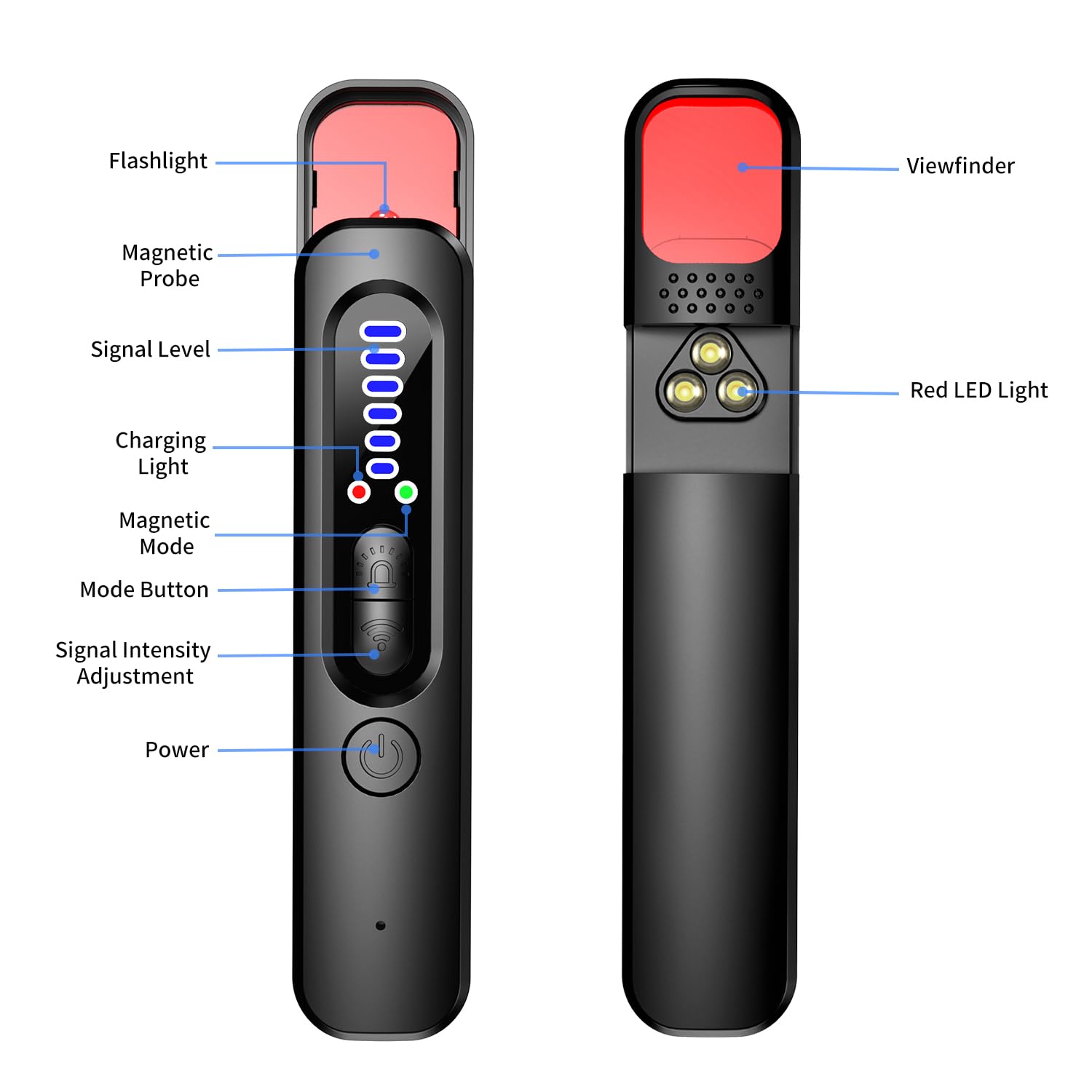 Selowea Hidden Camera Detector   Anti Spy/Car Gps Tracker/Rf Signal/Bug Sweeper/Hidden Devices/Listening Device Detector   Porta