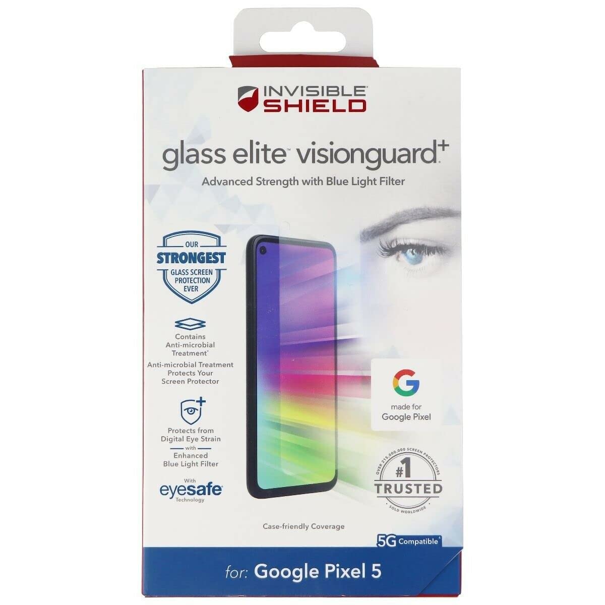 Zagg Glass Elite Visionguard+ Screen Protector (Google Pixel 5)