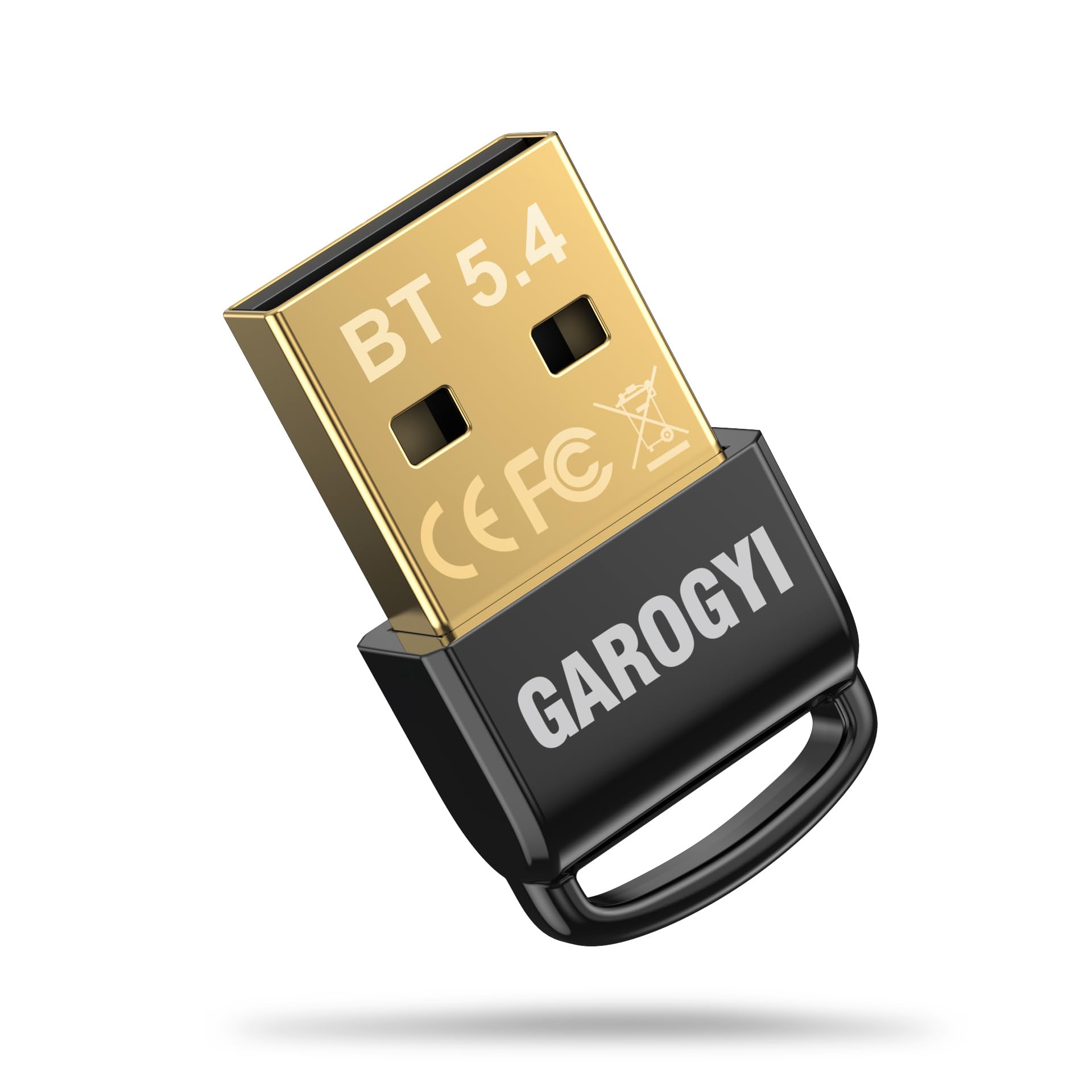 Garogyi Usb Bluetooth 5.4 Adapter For Pc Supports Windows 11/10/8.1/7,Plug & Play On Windows11/10, Mini 5.4+Edr Bluetooth Dongle