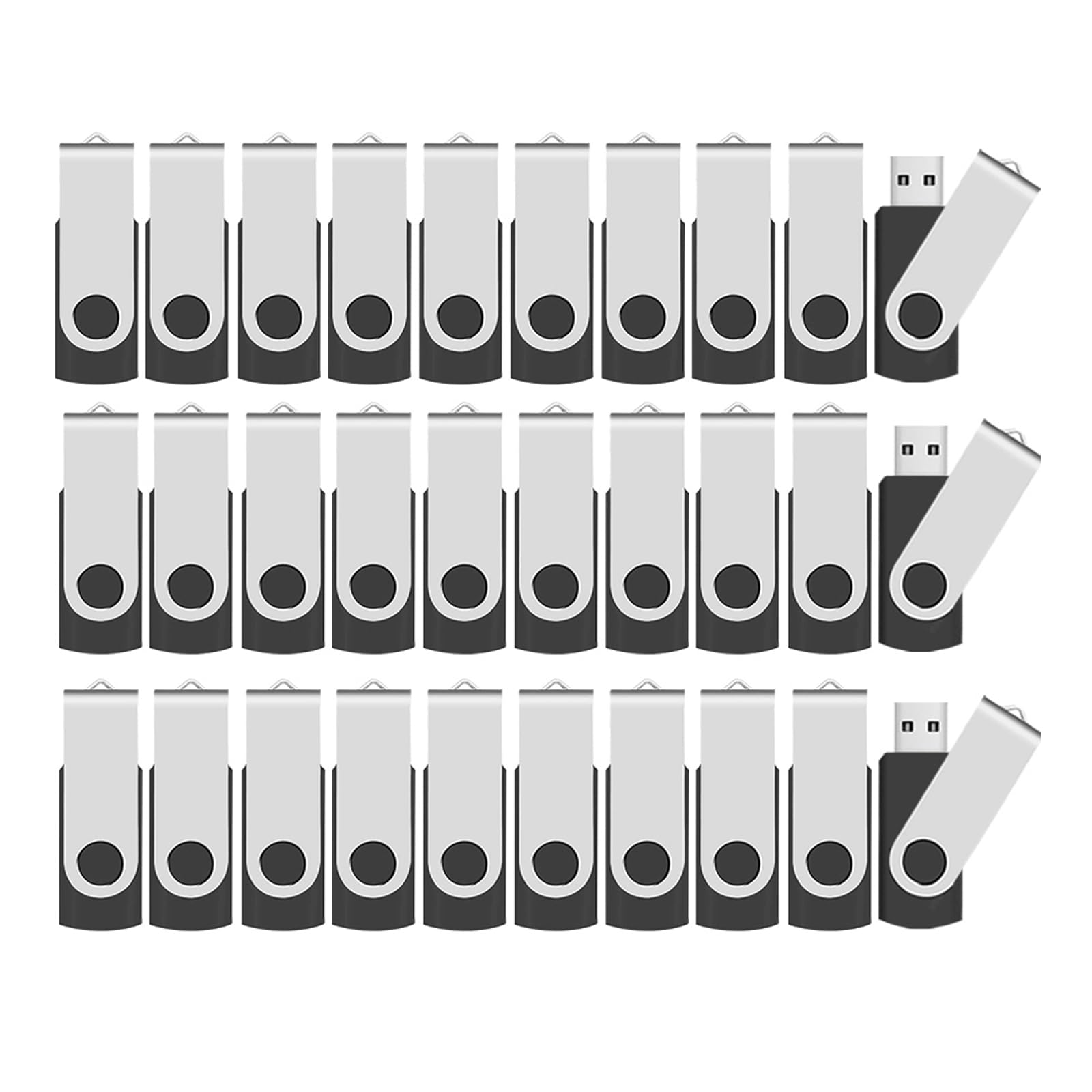 16Gb Usb Flash Drives 100 Pack, Ablaze Usb 2.0 Thumb Drives Bulk Flash Drives Usb 100 Pack 16Gb (Black)