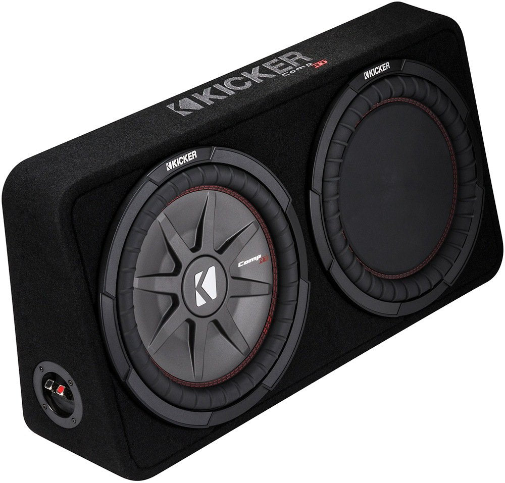 Kicker 43Tcwrt122 Comprt12 12 Inch Subwoofer In Thin Profile Enclosure, 2 Ohm, 500W